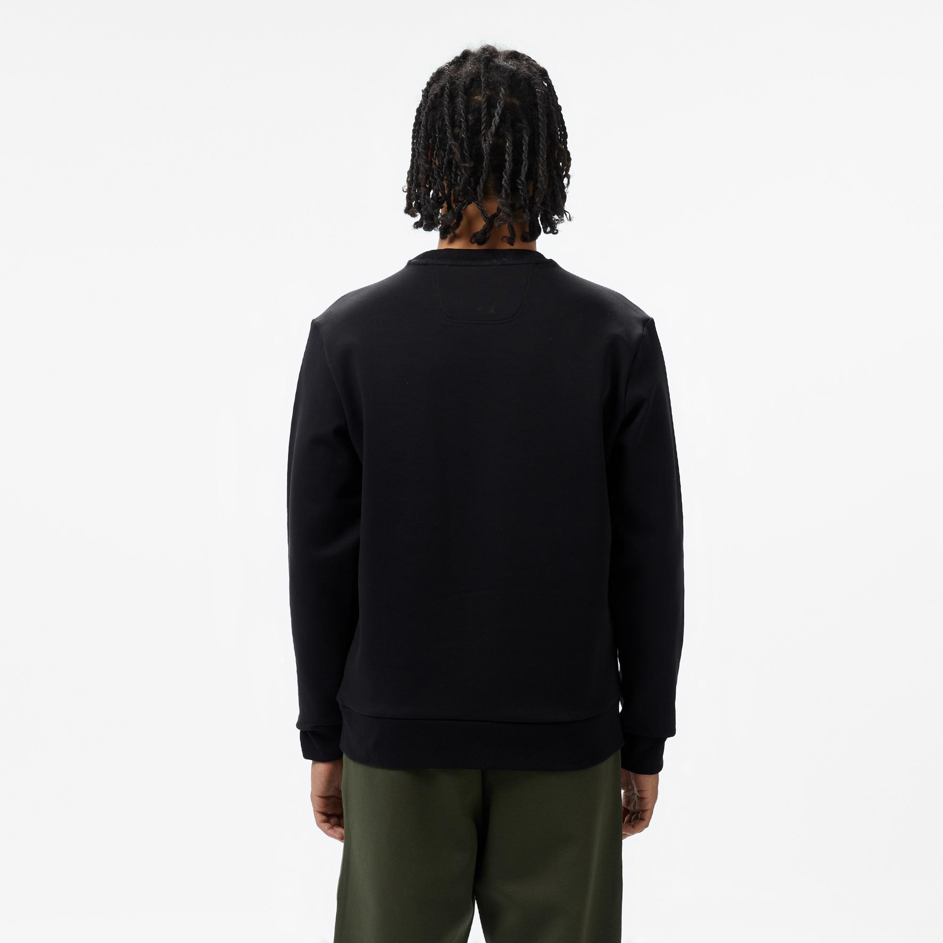 Boss Salbo Tape Logo Erkek Siyah Sweatshirt