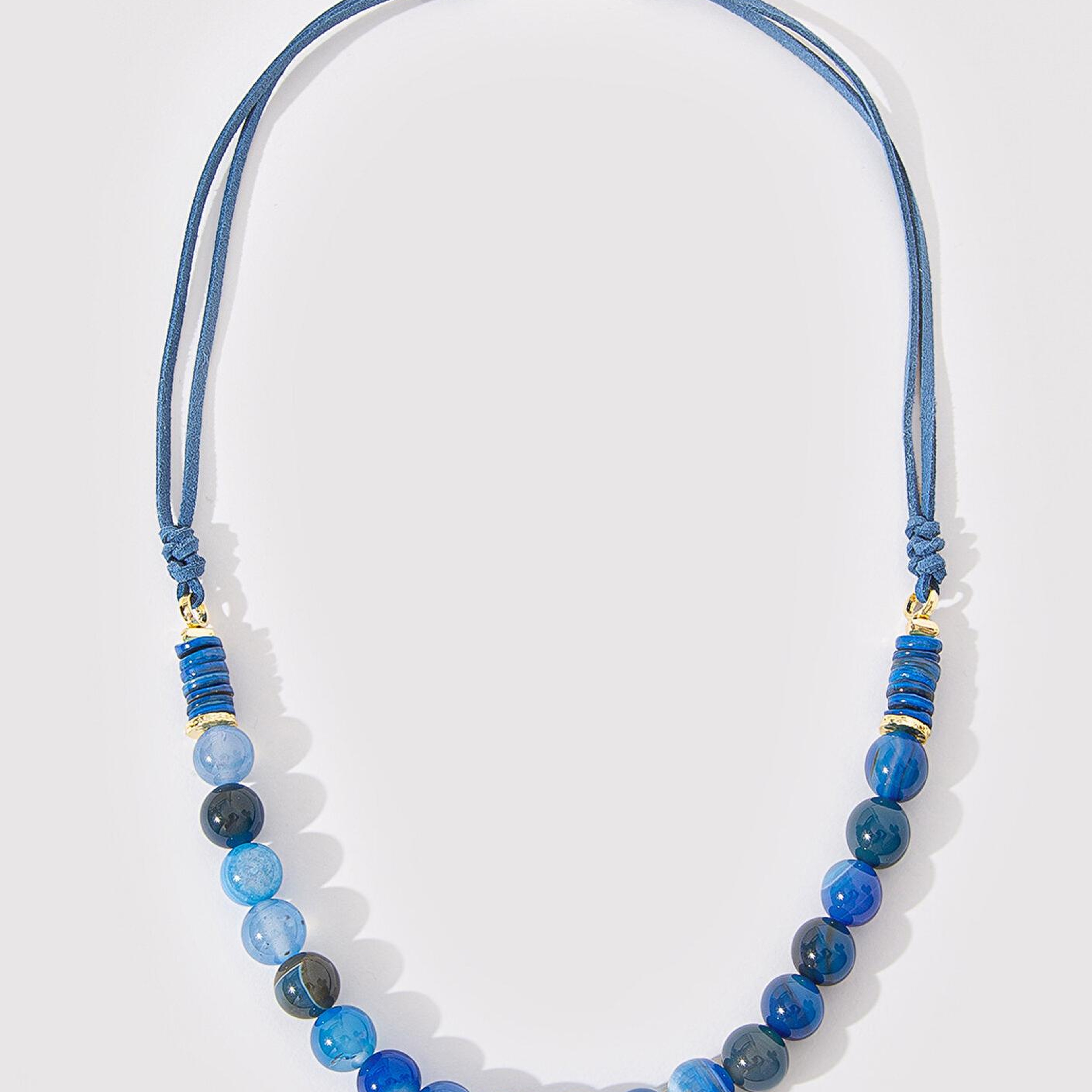 Mavi Doğal Taşlı Mavi Kolye 1912505-83077