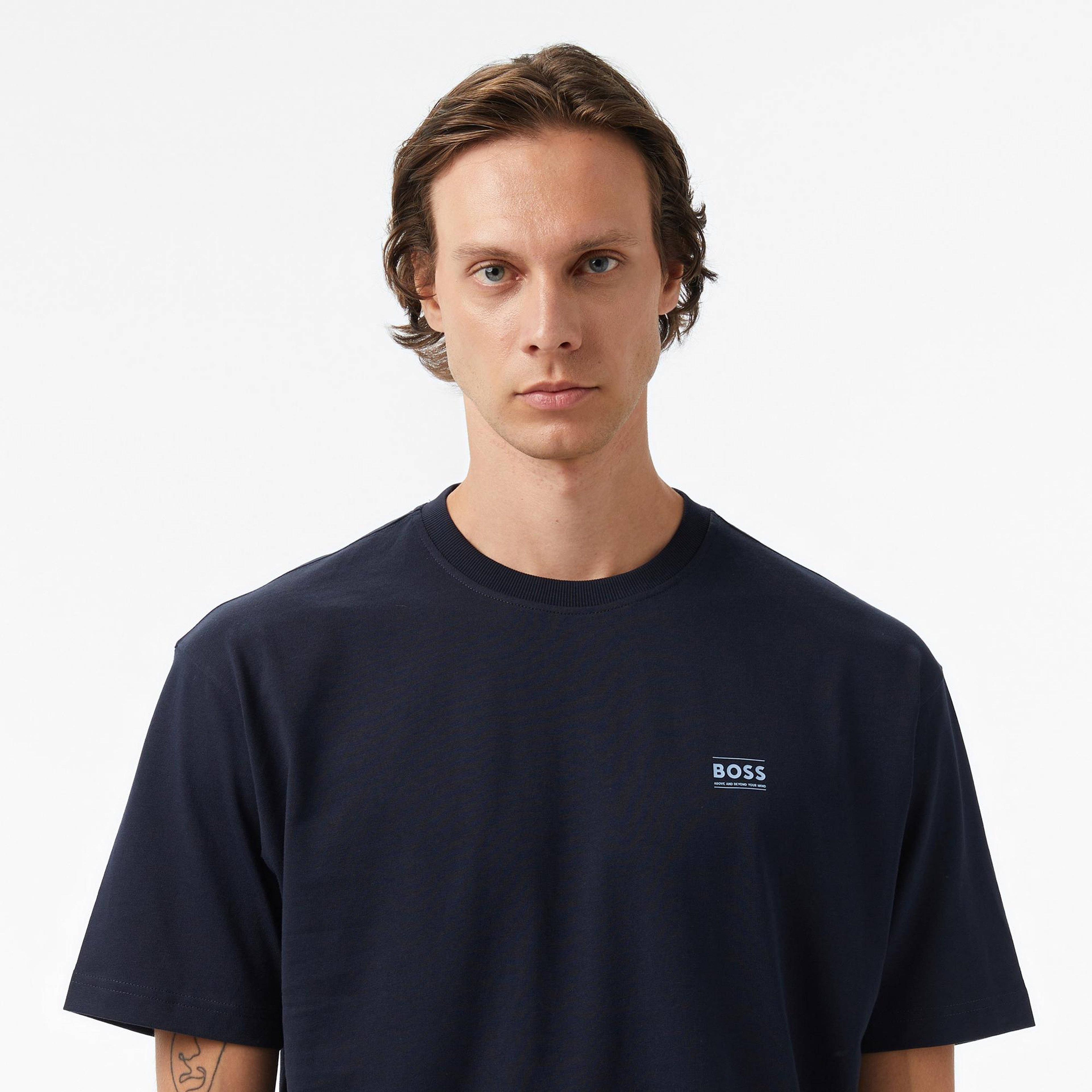 Boss Erkek Koyu Mavi T-Shirt