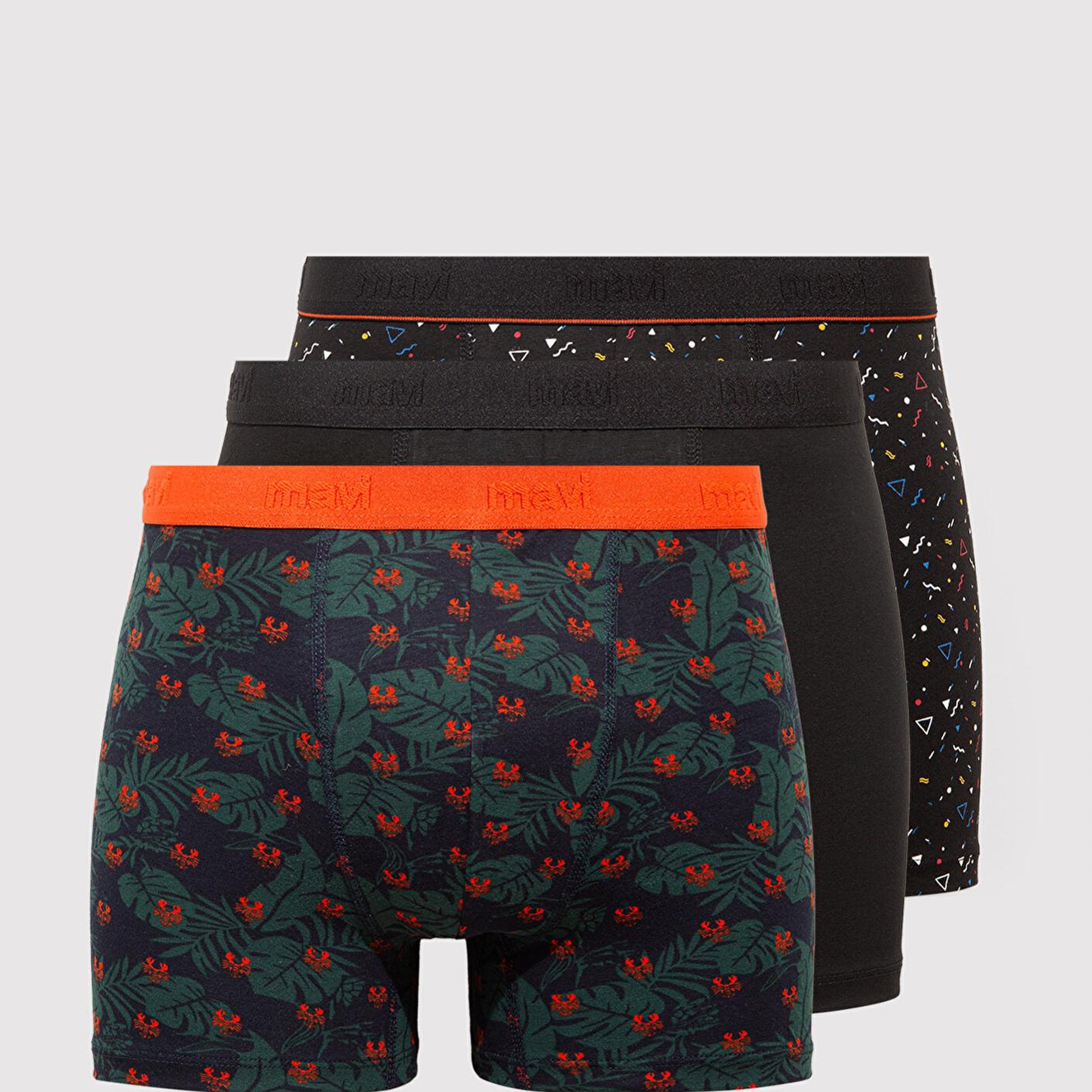 Mavi 3lü Baskılı Boxer 0911421-33648