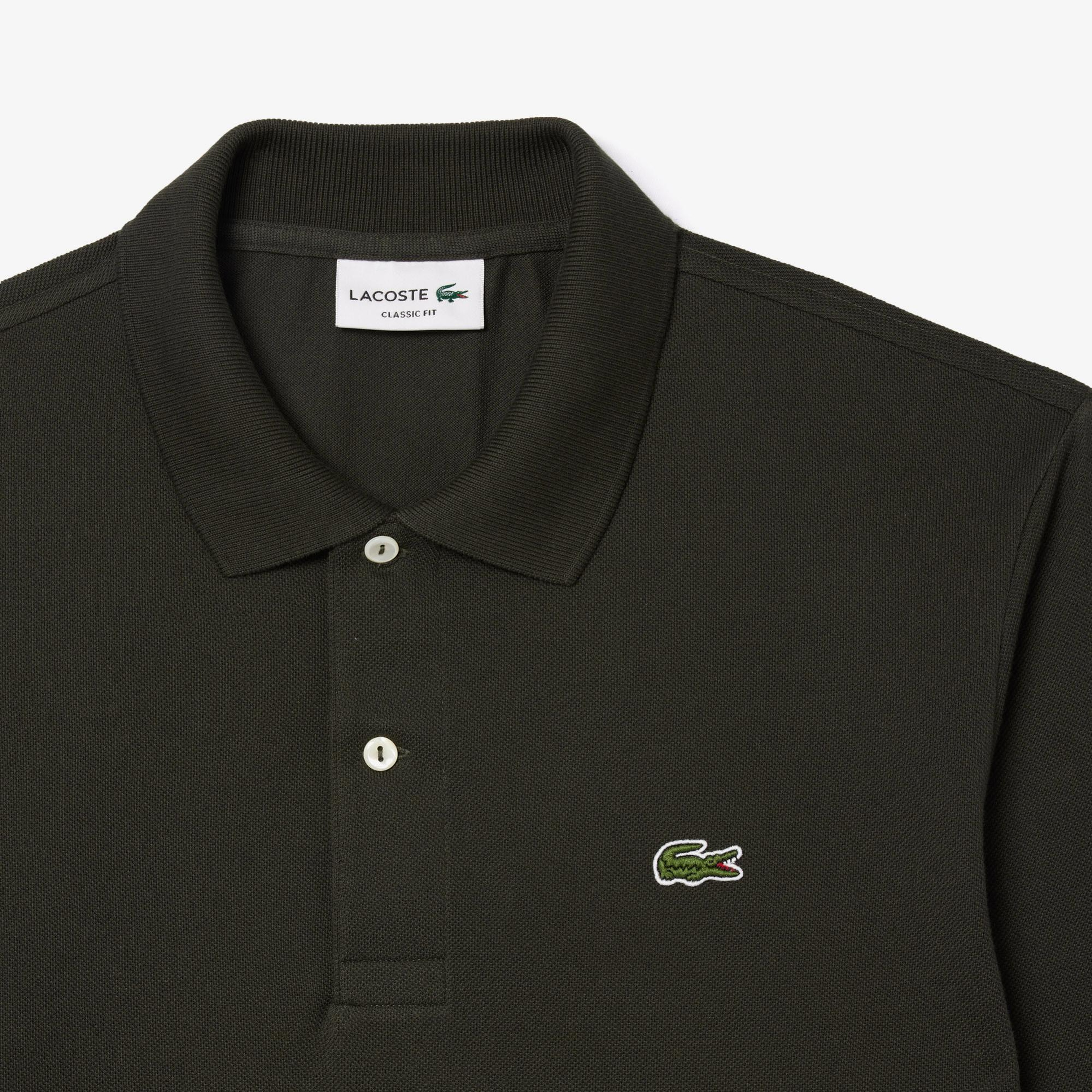 Lacoste L.12.12 Erkek Classic Fit Uzun Kollu Haki Polo