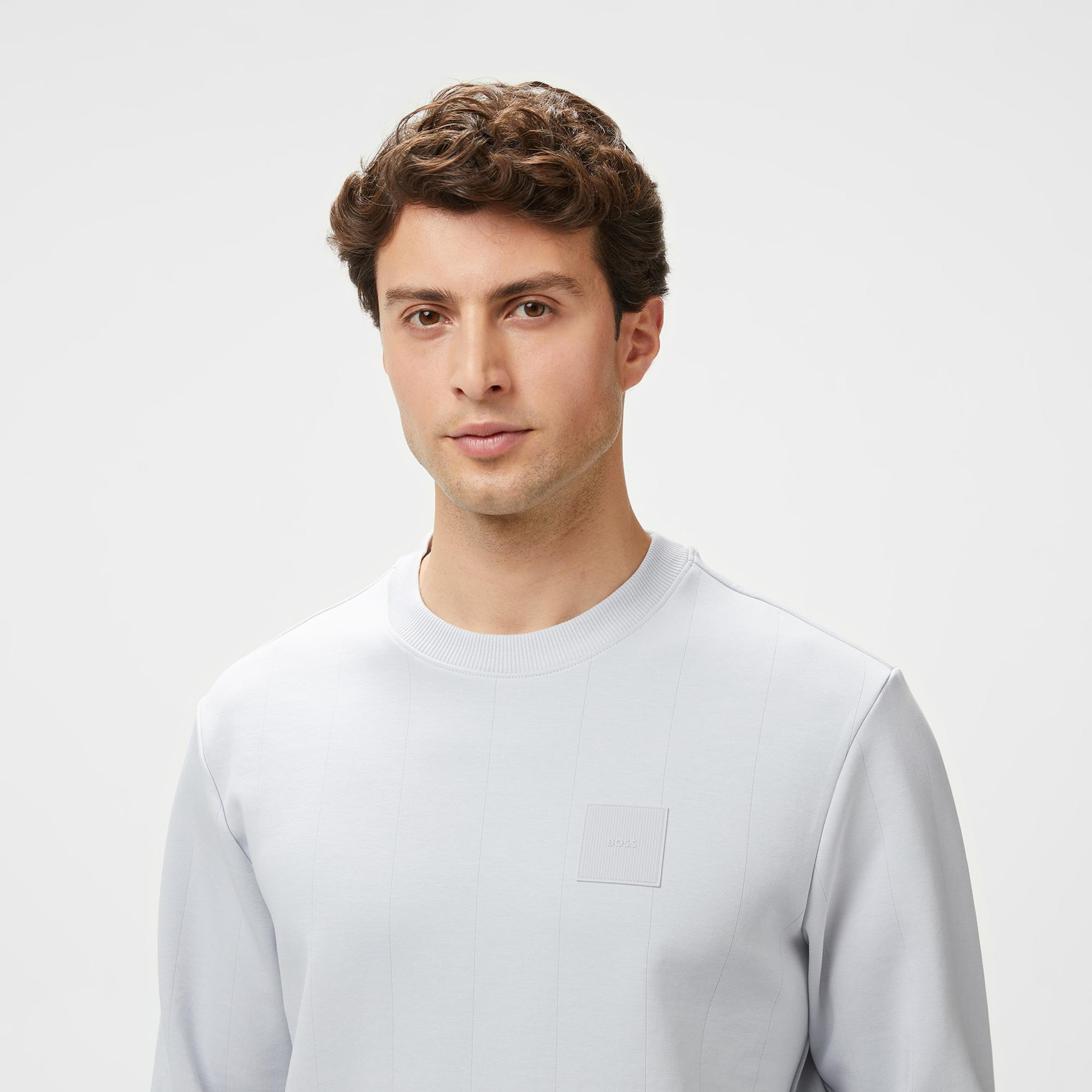 Boss Salbo Erkek Gri Sweatshirt