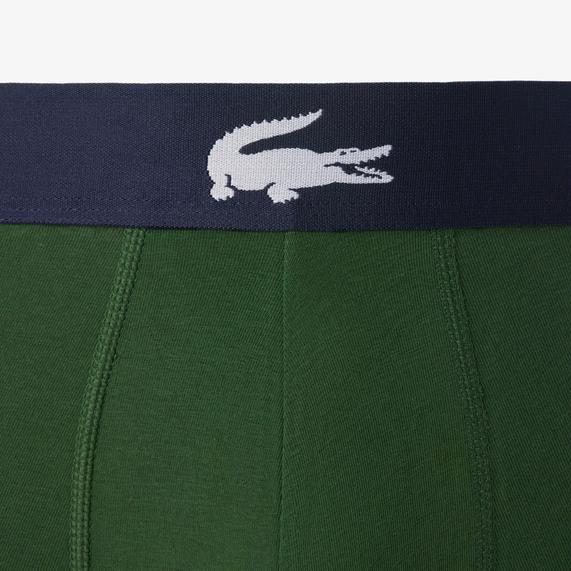 Lacoste Erkek Baskılı 3'lü Renkli Boxer
