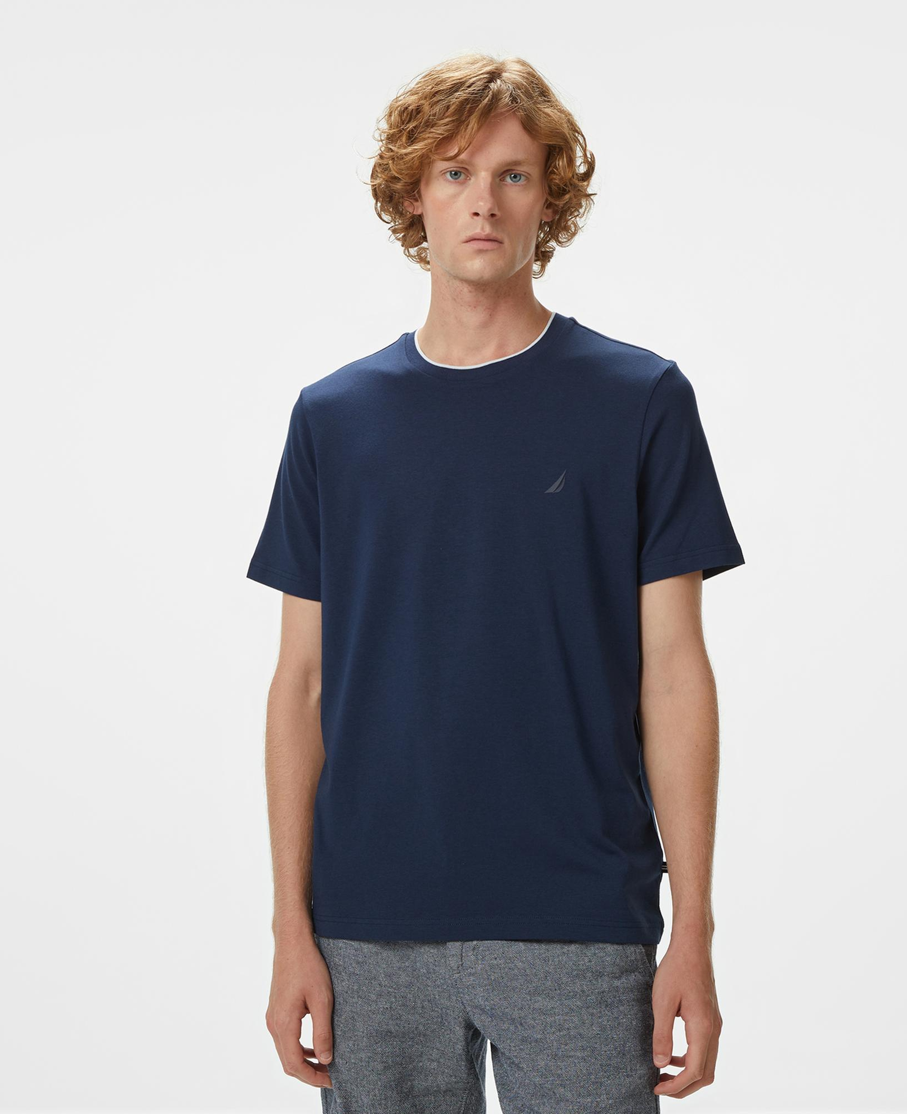 Nautica Erkek Lacivert Classic Fit T-Shirt