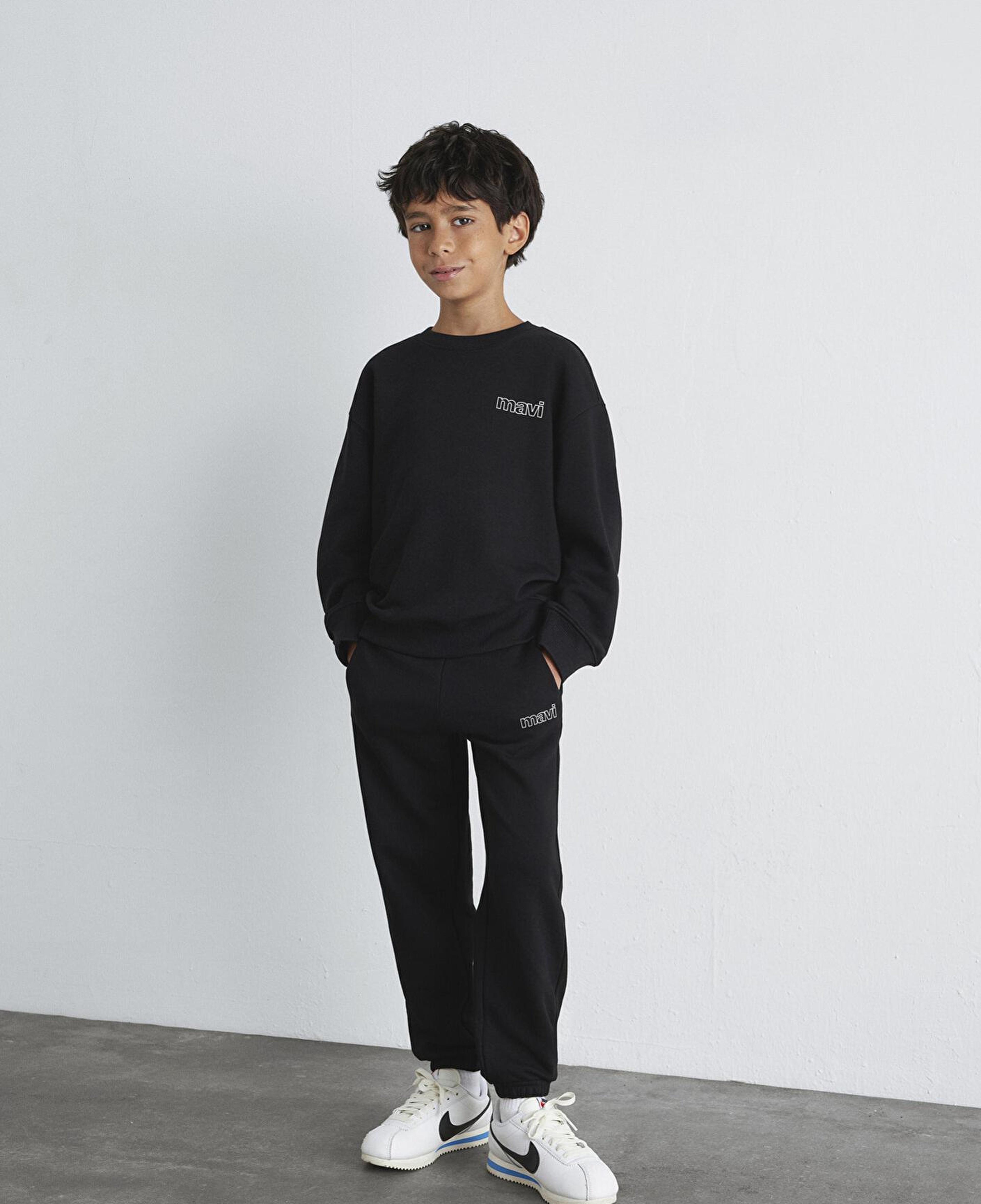 Mavi Mavi Logo Baskılı Siyah Eşofman Altı 6010004-900