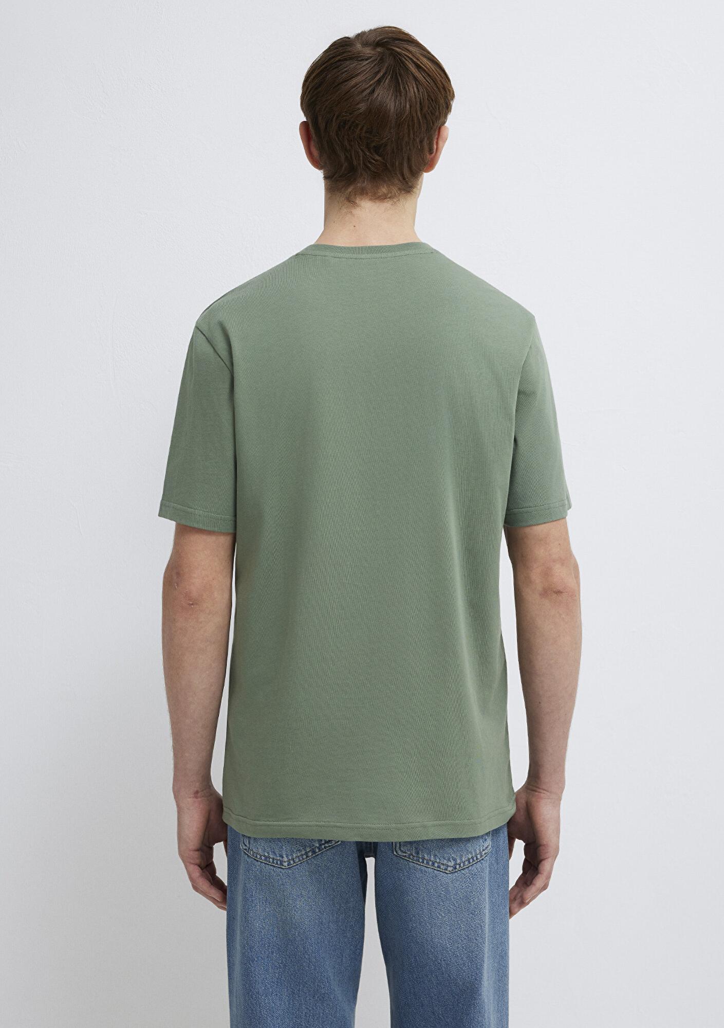 Mavi Mavi Logo Baskılı Yeşil Tişört Regular Fit / Normal Kesim 0611714-71483