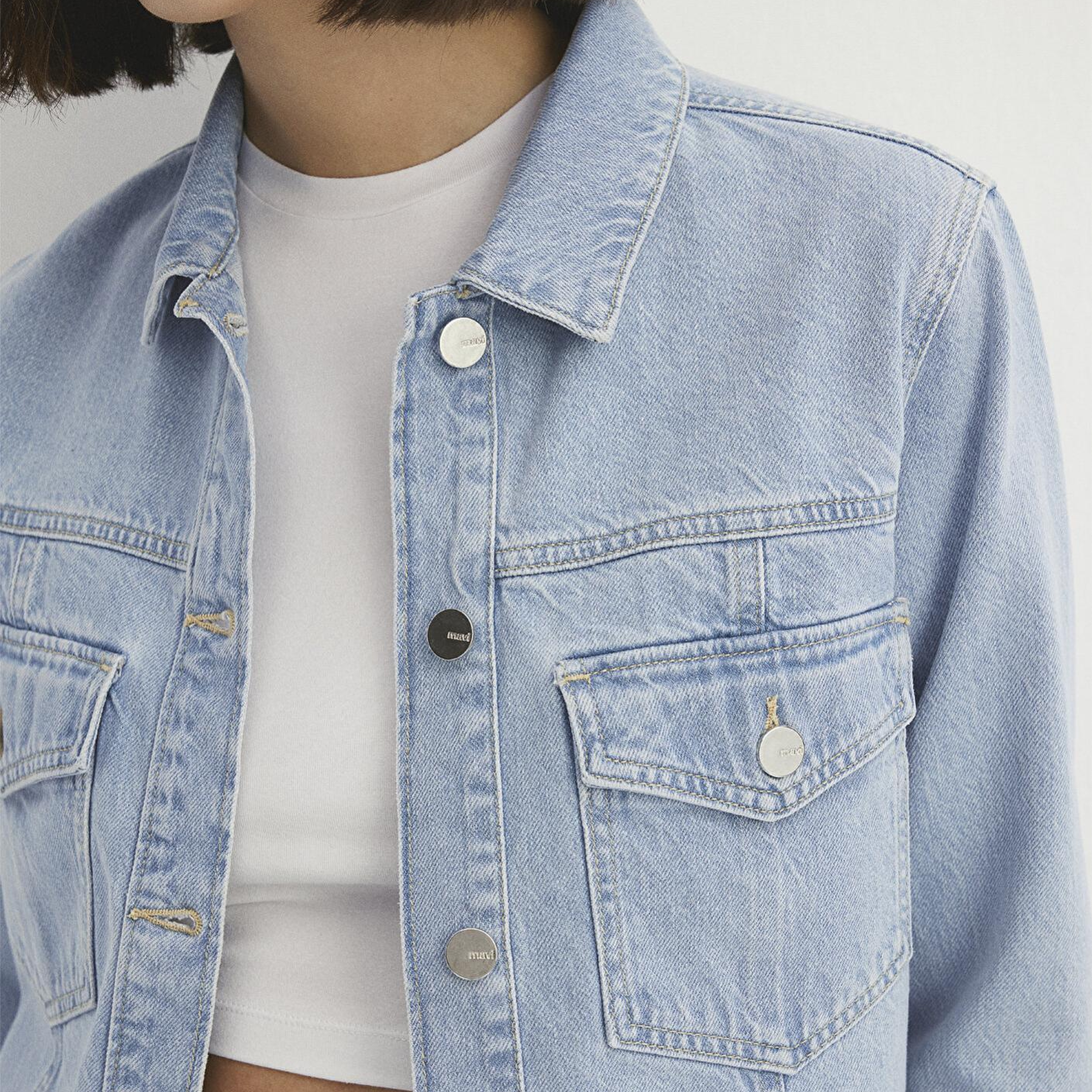Mavi Thalia Mavi Premium Buz Mavi Jean Ceket 1110289-86792