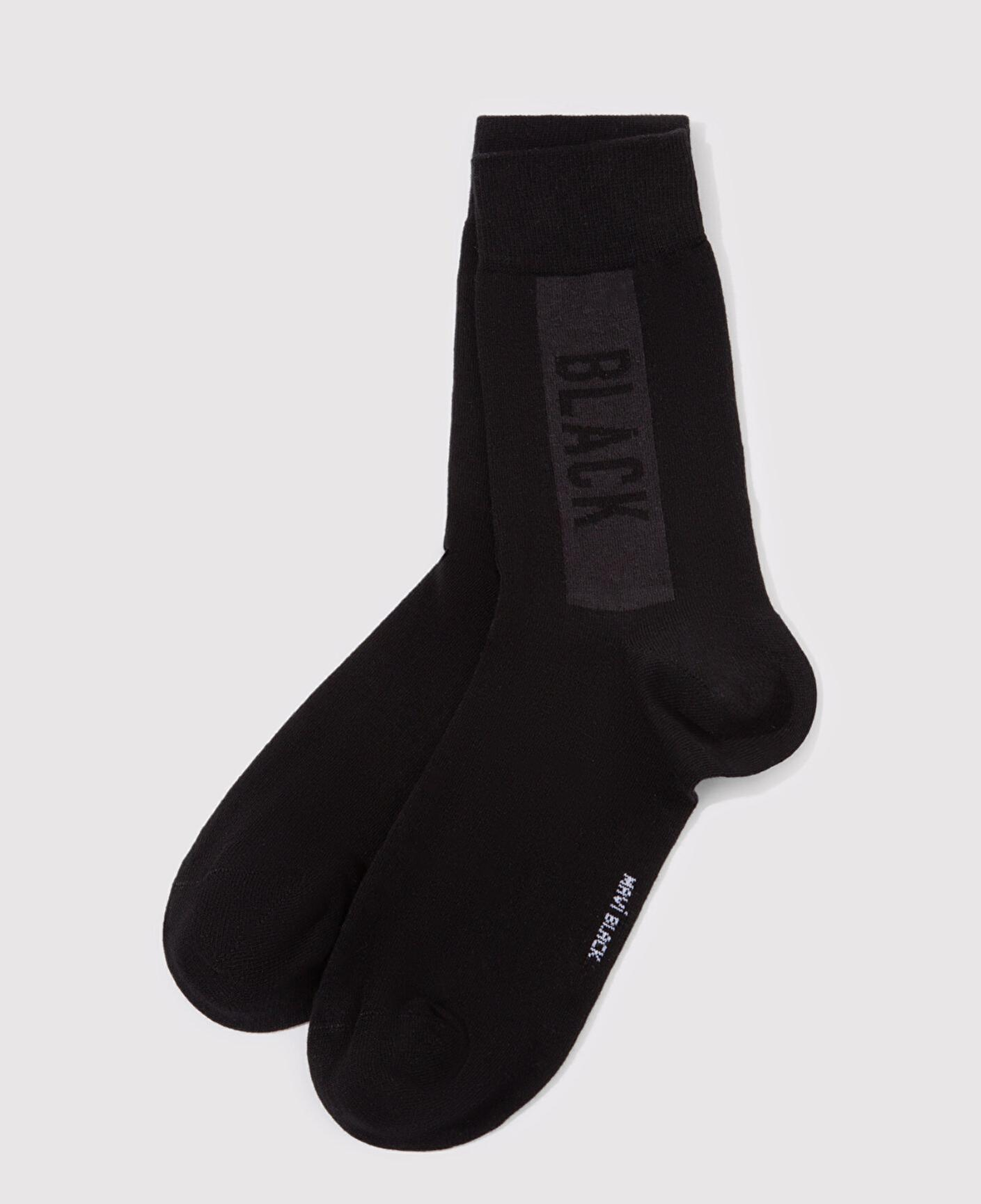 Mavi Mavi Black Baskılı Siyah Soket Çorap 0911366-900