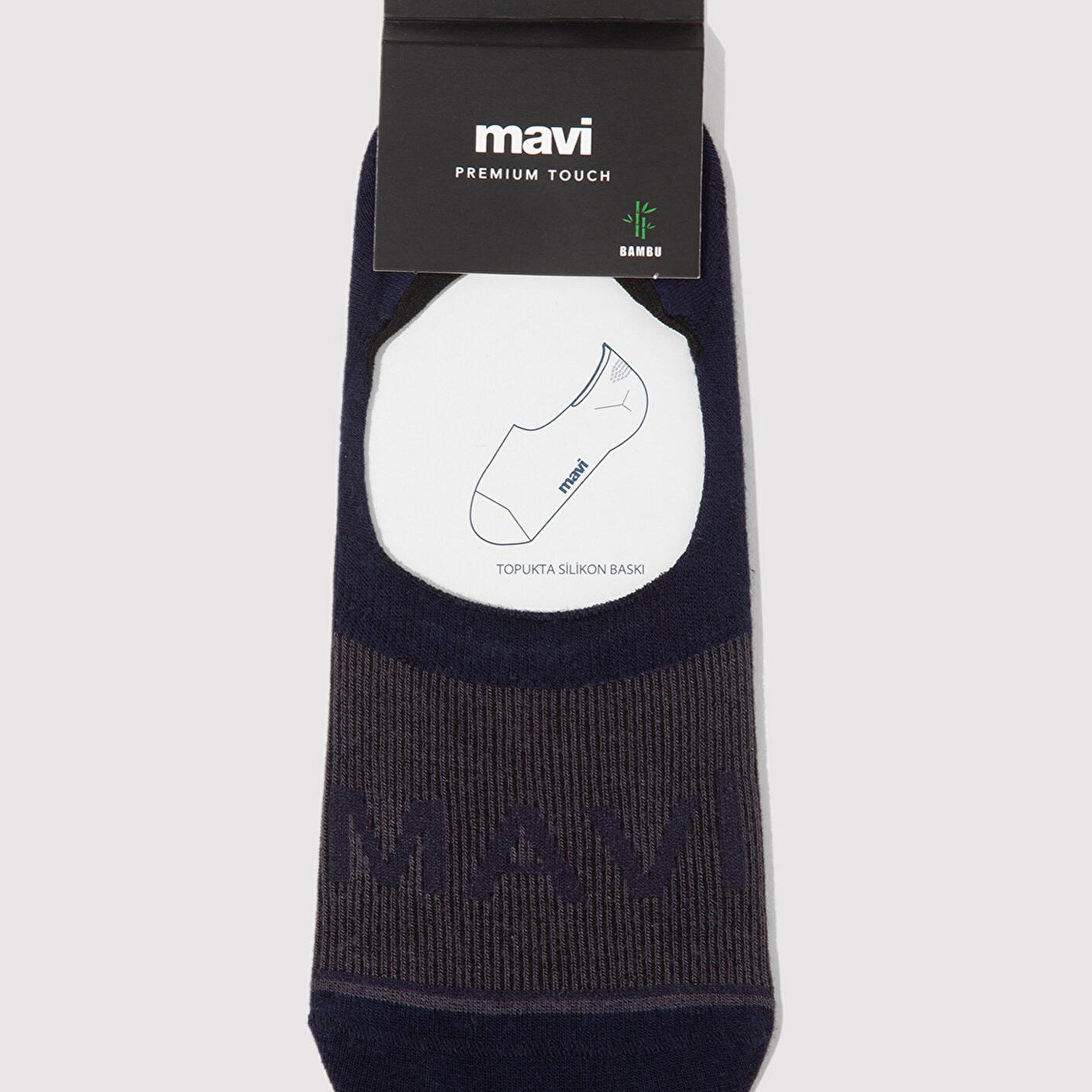 Mavi Mavi Logo Baskılı Lacivert Babet Çorabı 0911319-70500