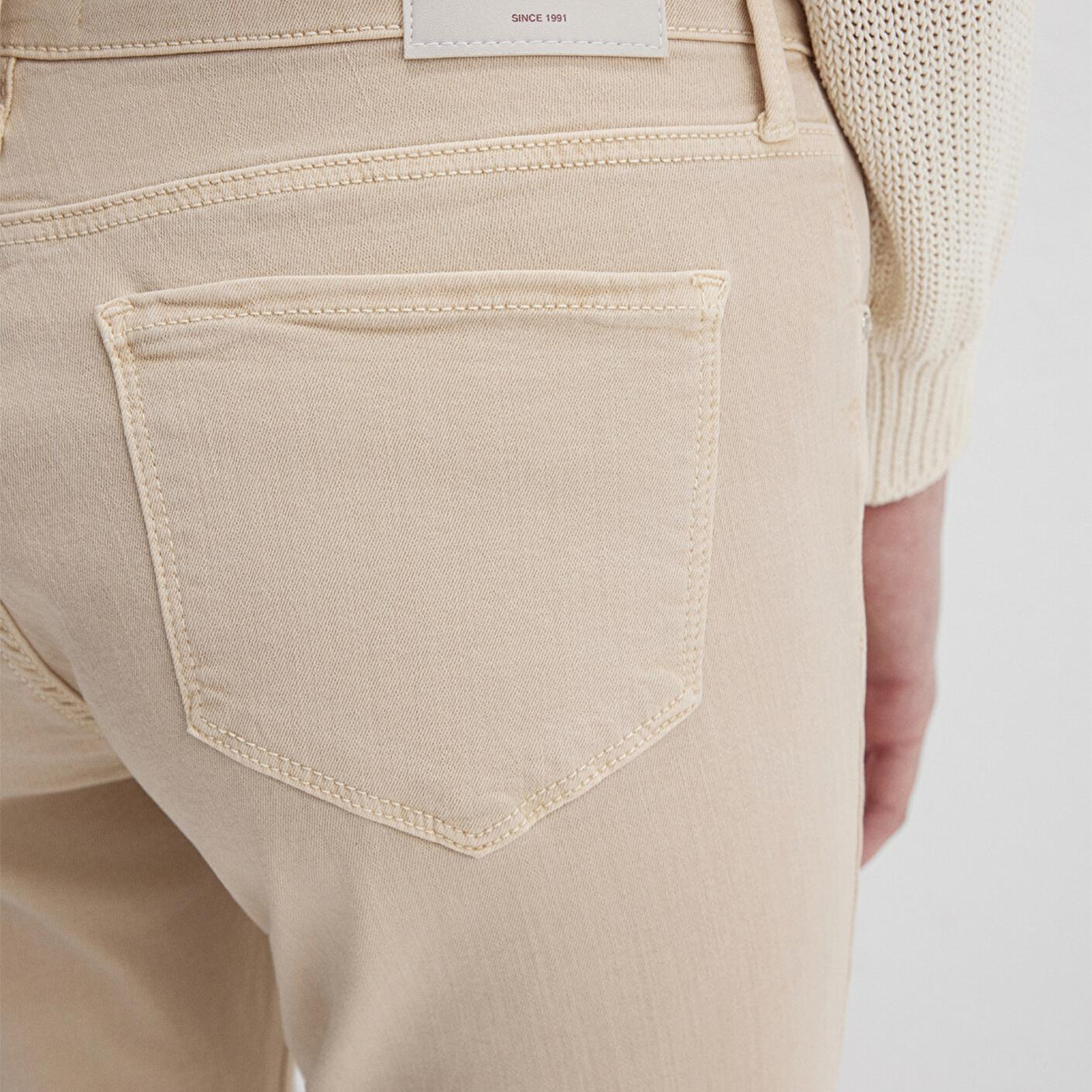 Mavi Ada Mavi Premium Krem Gabardin Pantolon 1020586447