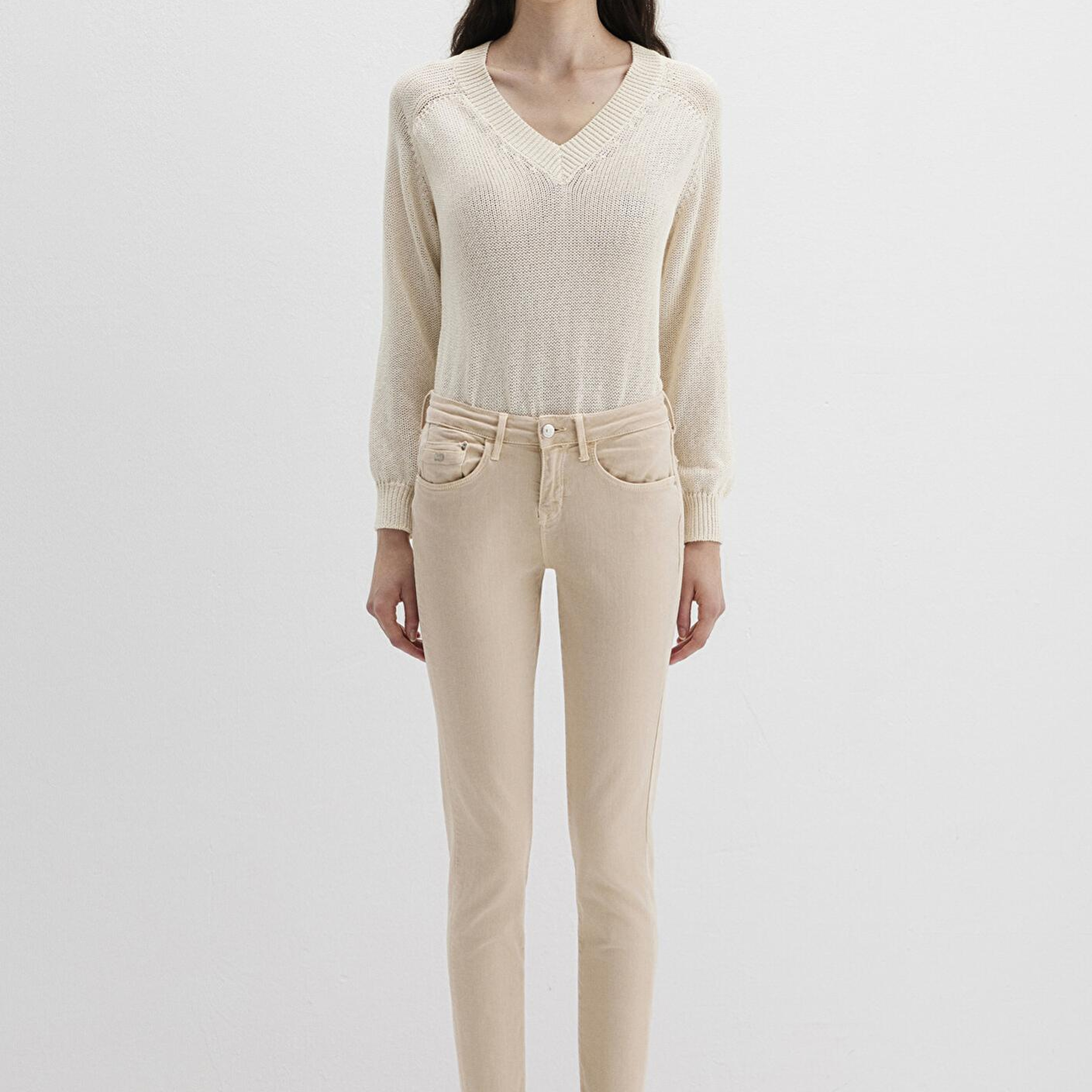 Mavi Ada Mavi Premium Krem Gabardin Pantolon 1020586447