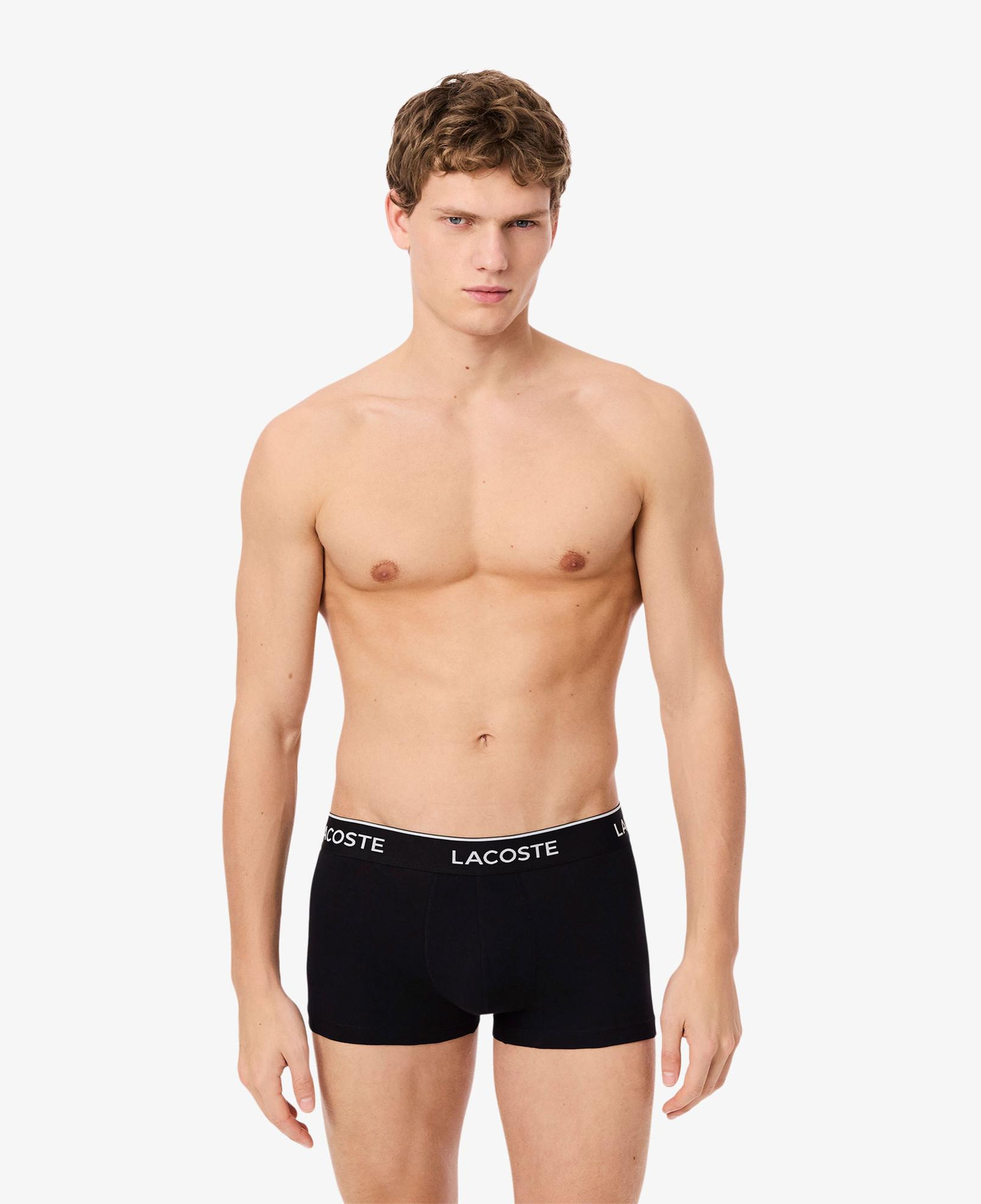 Lacoste Erkek 3'lü Siyah Boxer