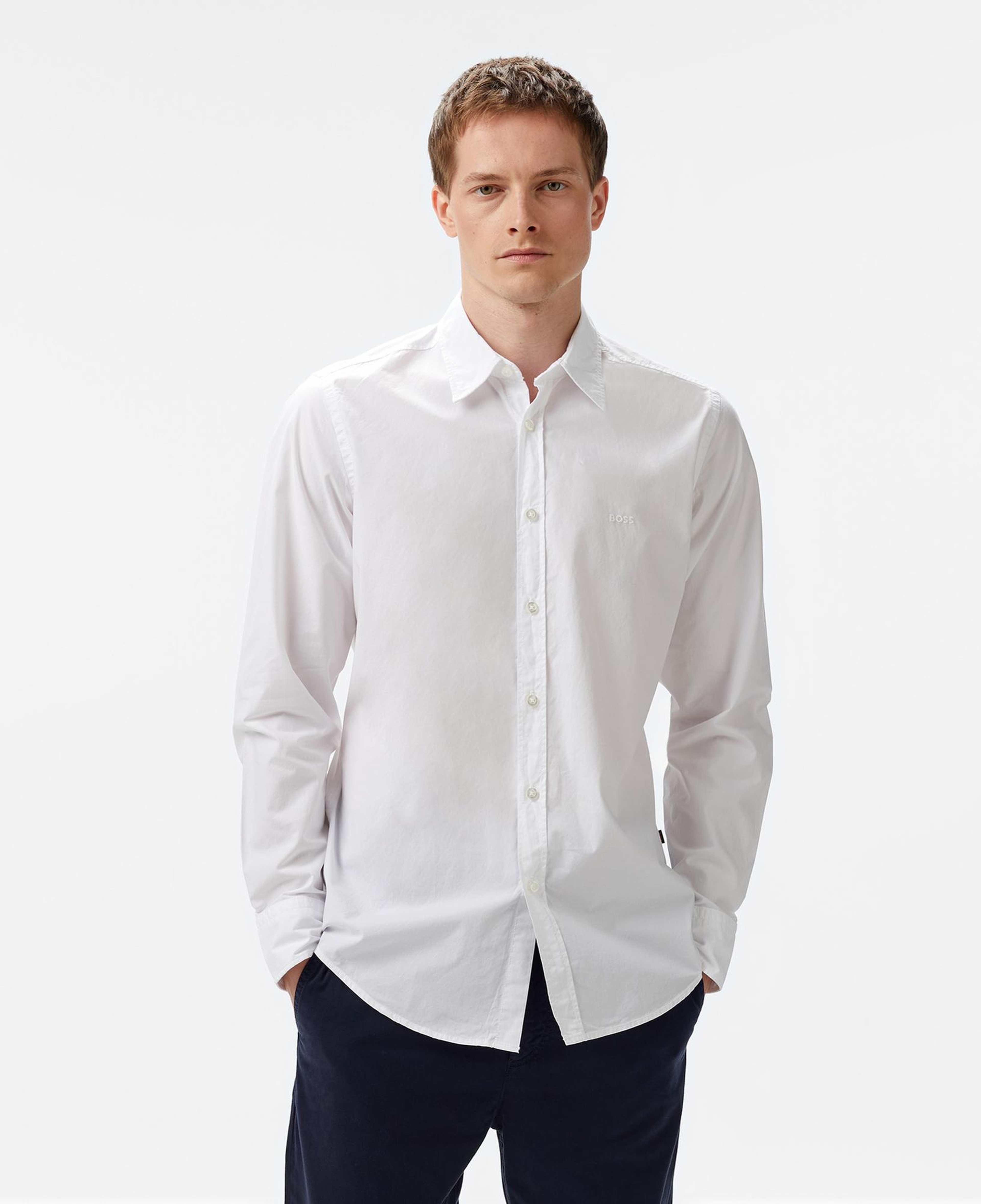 Boss Relegant 6 Erkek Beyaz Gömlek