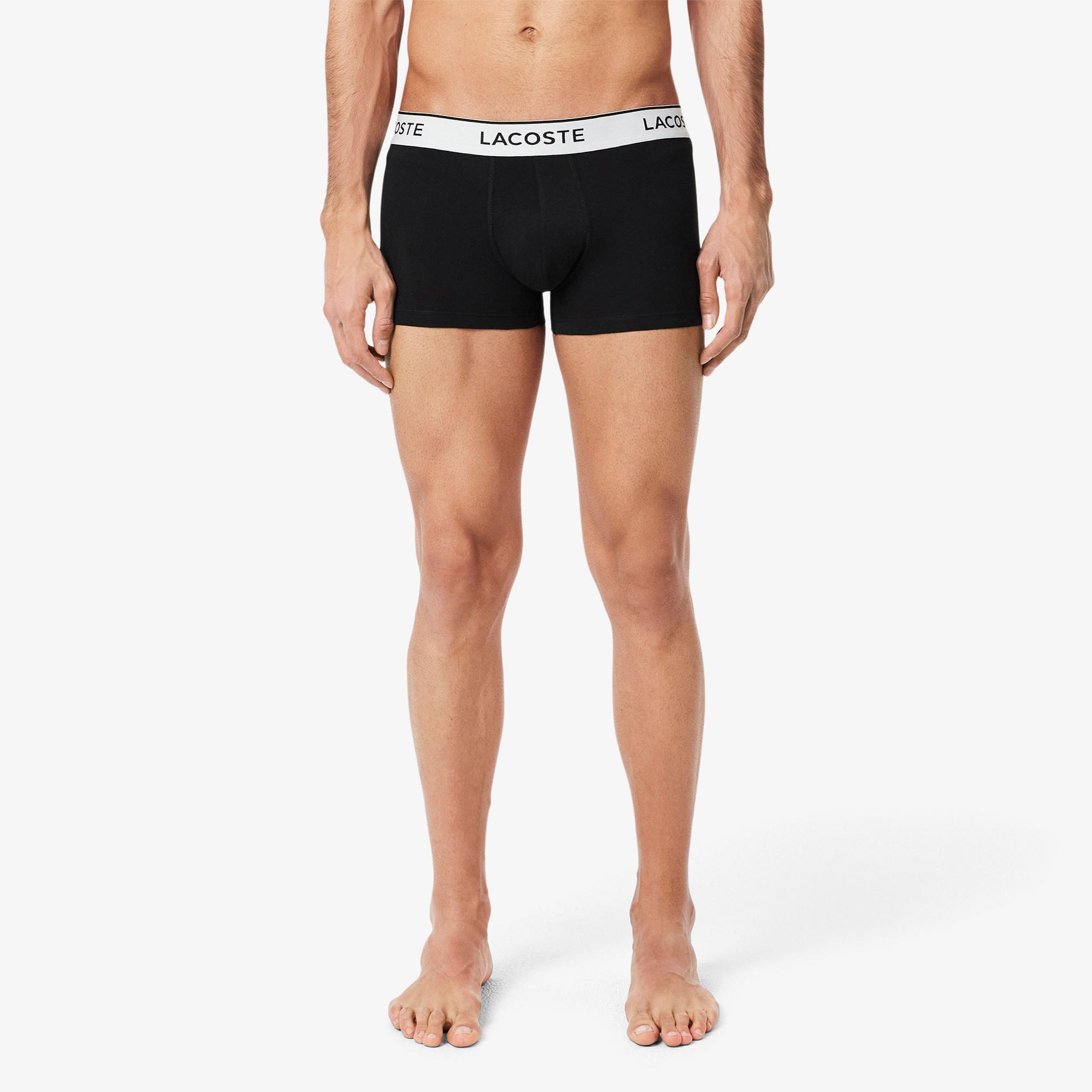 Lacoste Erkek 3'lü Siyah Boxer