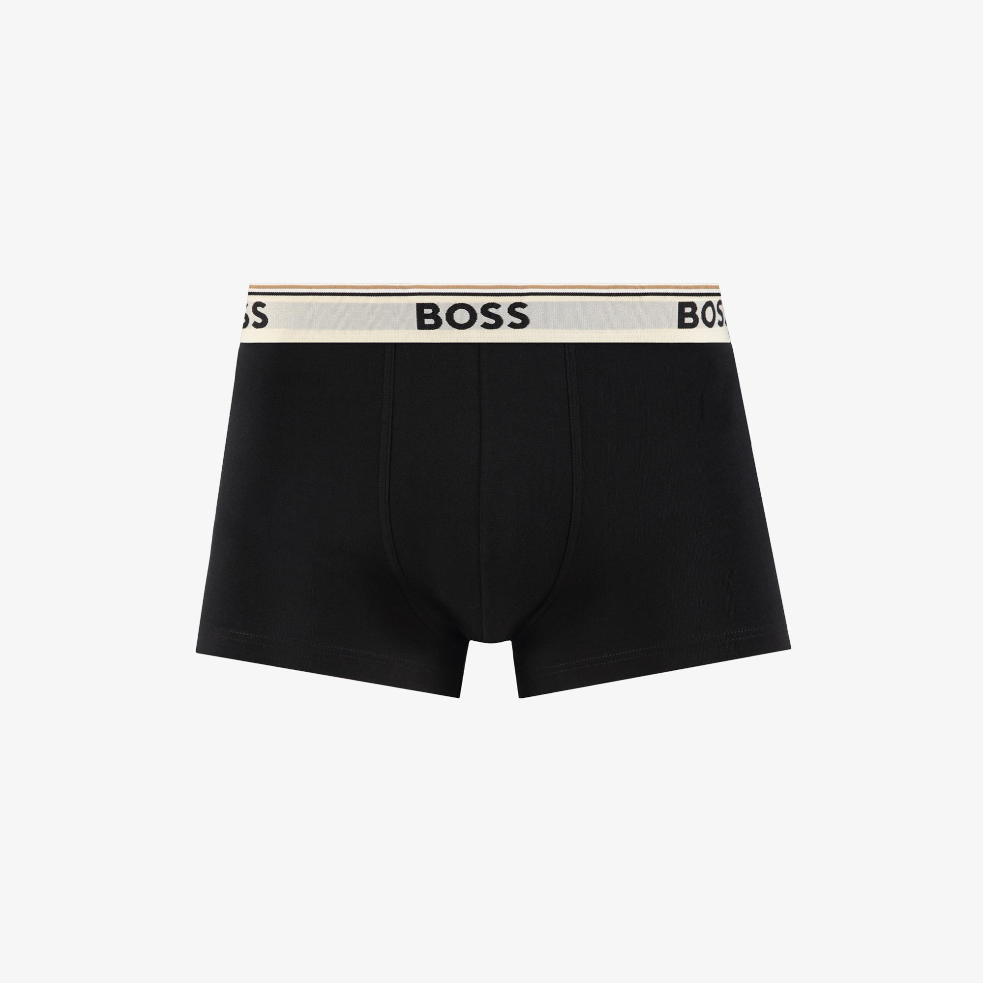 Boss 3'lü Trunk Power Erkek Siyah Boxer