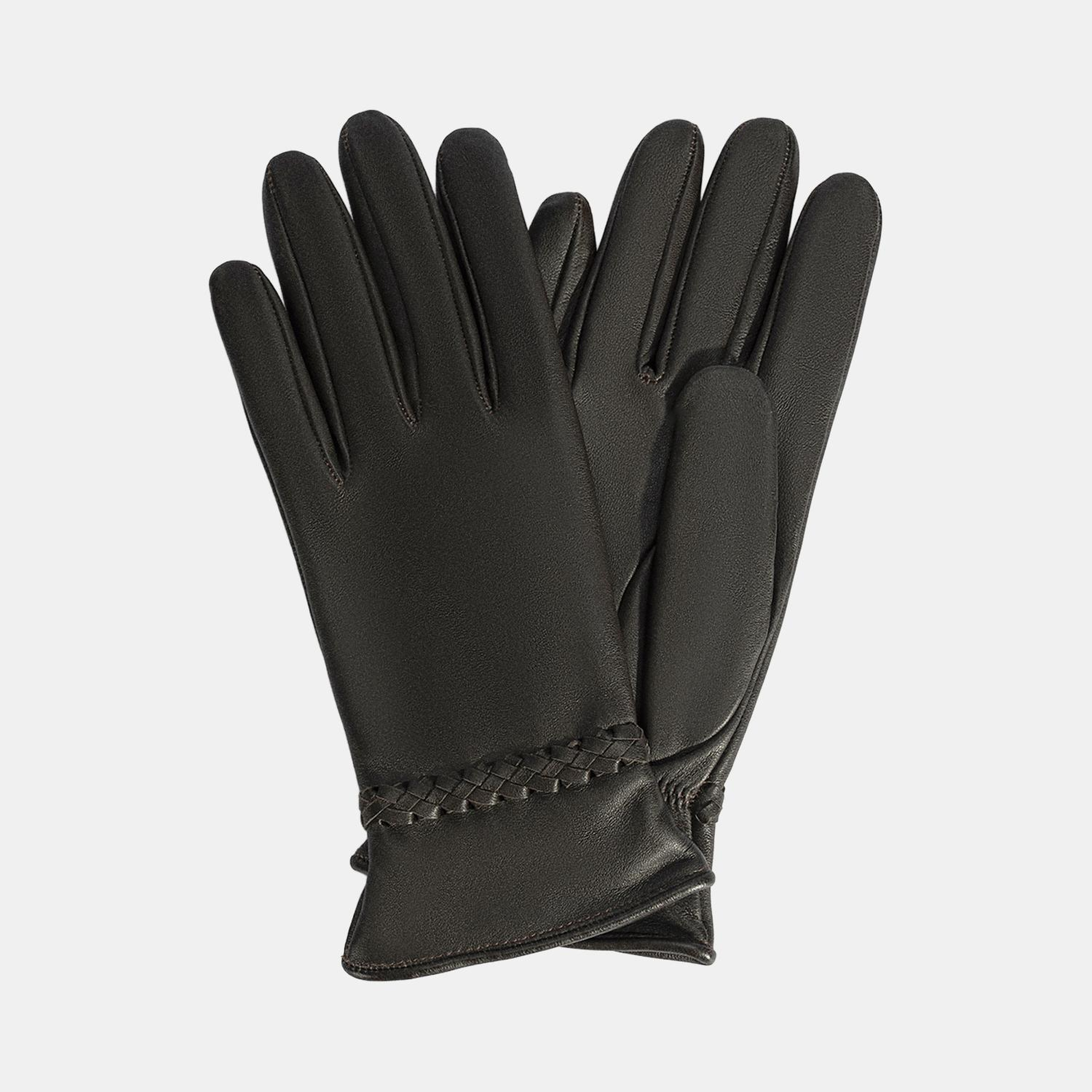 Kadın Acı Kahve Deri Eldiven