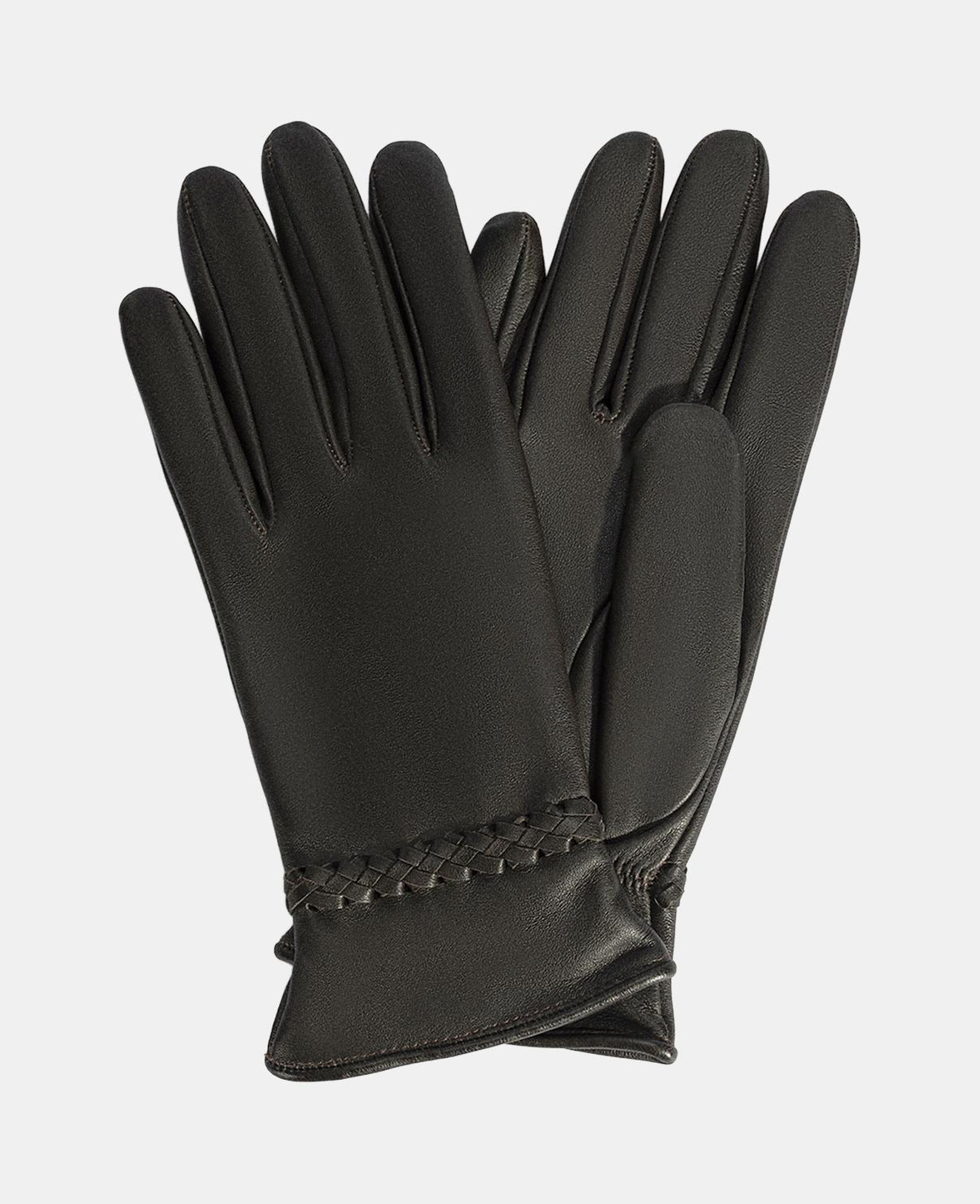 Kadın Acı Kahve Deri Eldiven