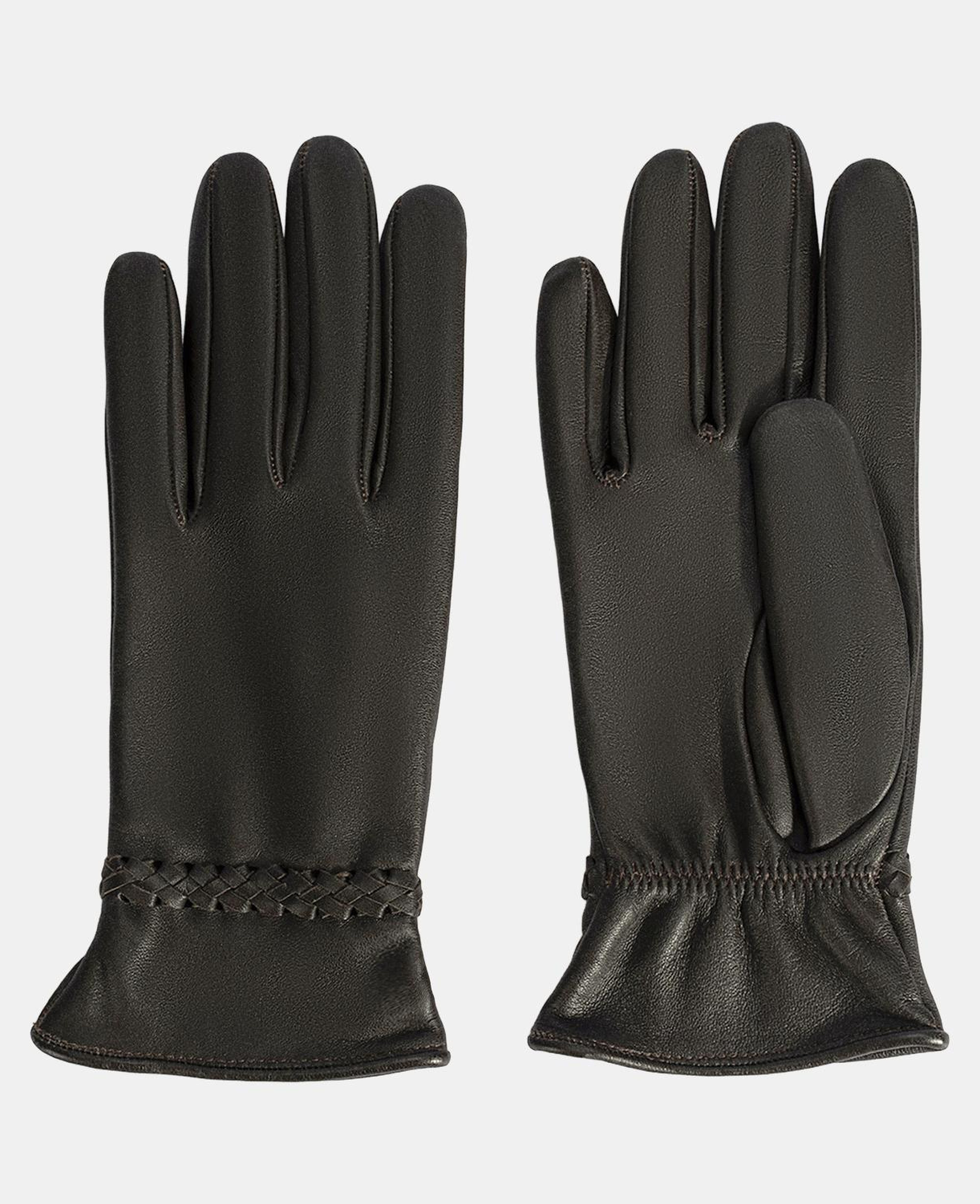 Kadın Acı Kahve Deri Eldiven