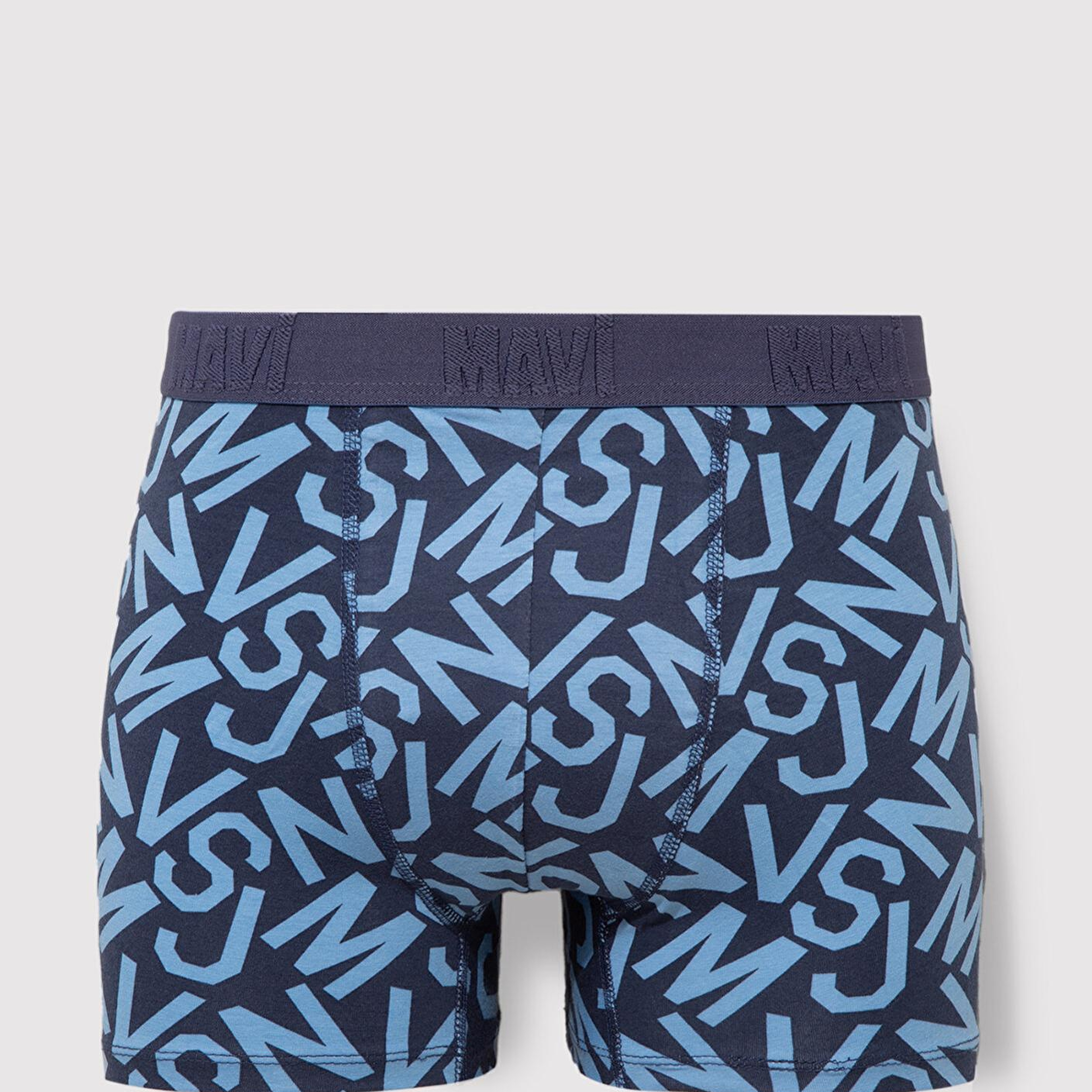 Mavi Baskılı Mavi Boxer 0910441-85803