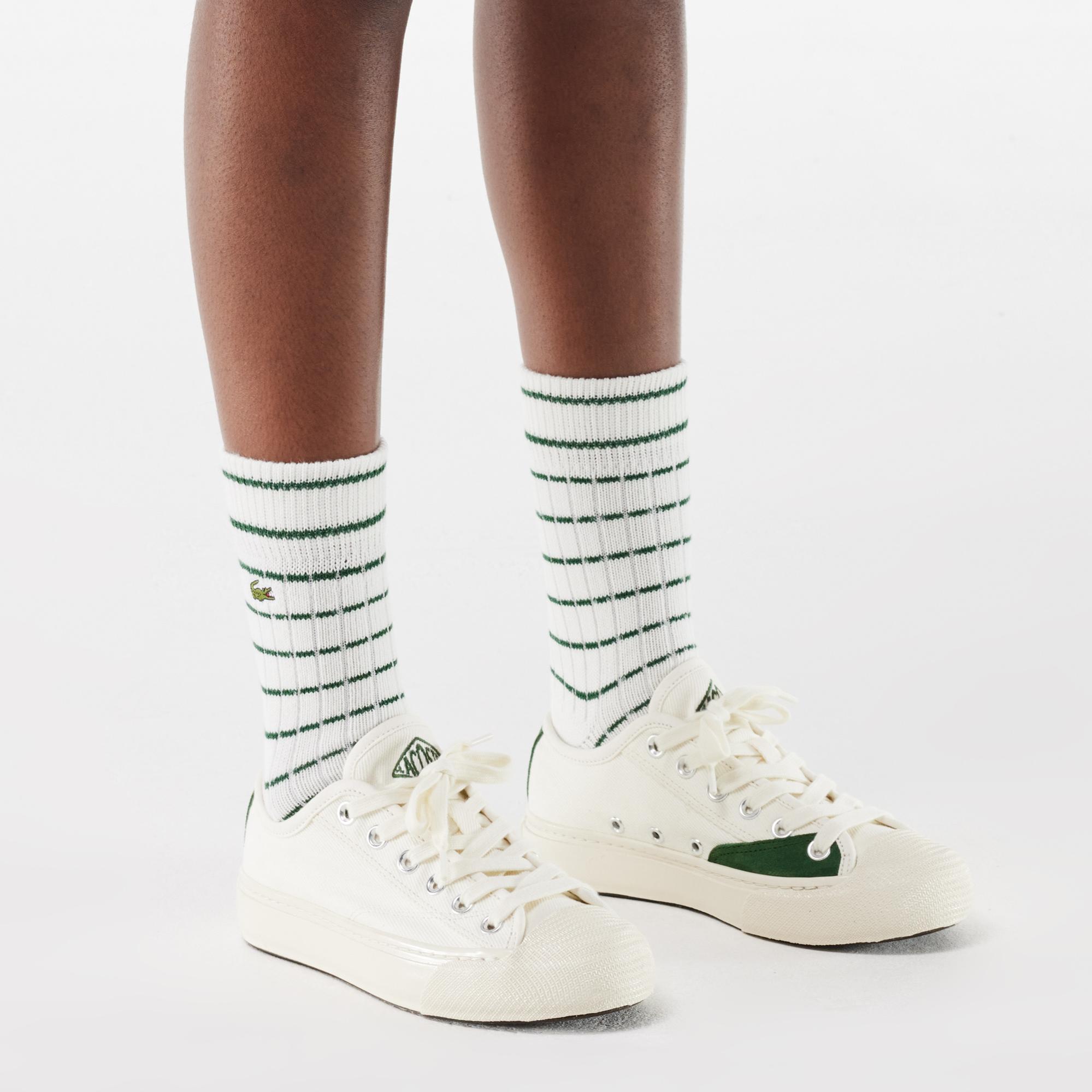 Lacoste Backcourt Kadın Krem Sneaker