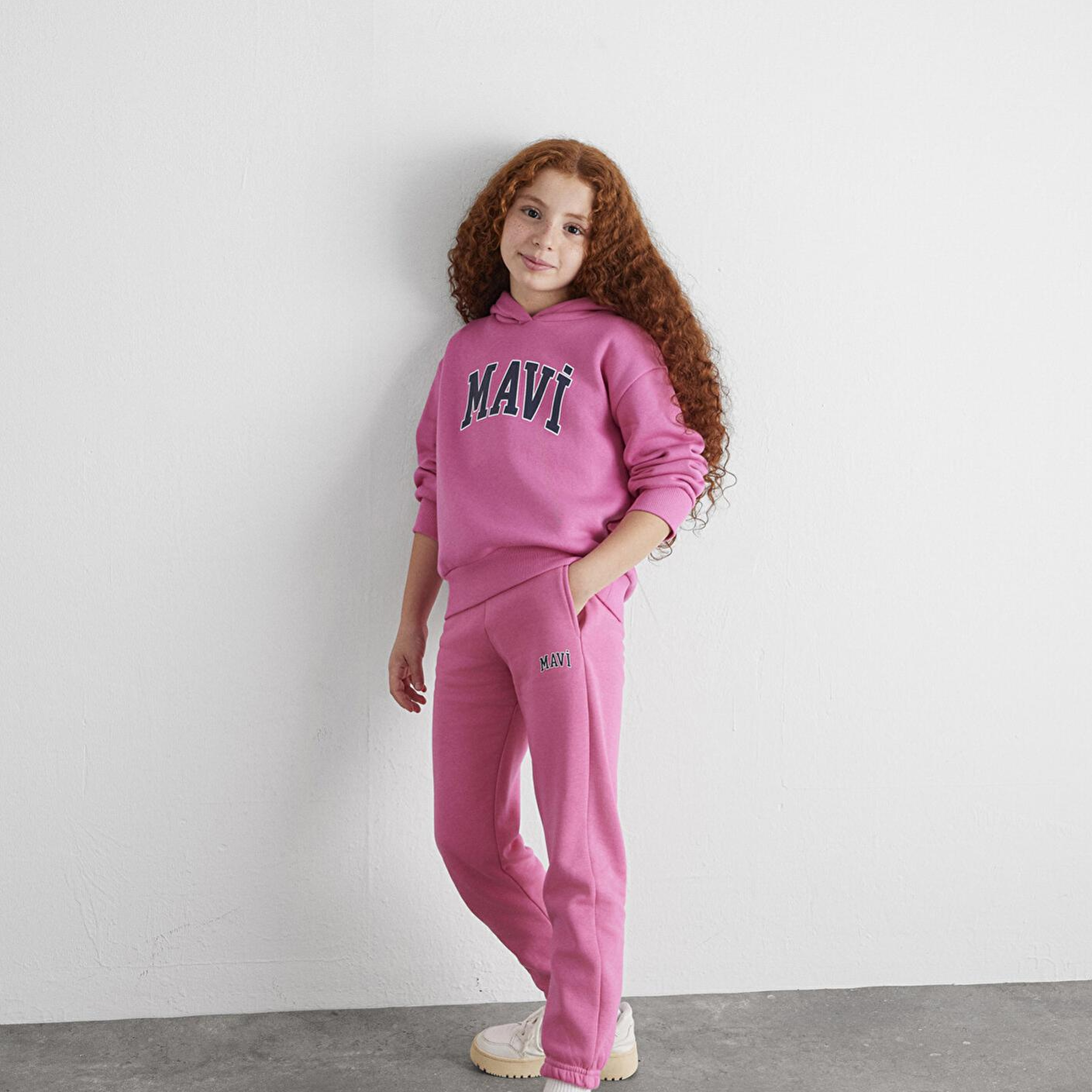 Mavi Mavi Logo Baskılı Pembe Eşofman Altı 7010000-70982