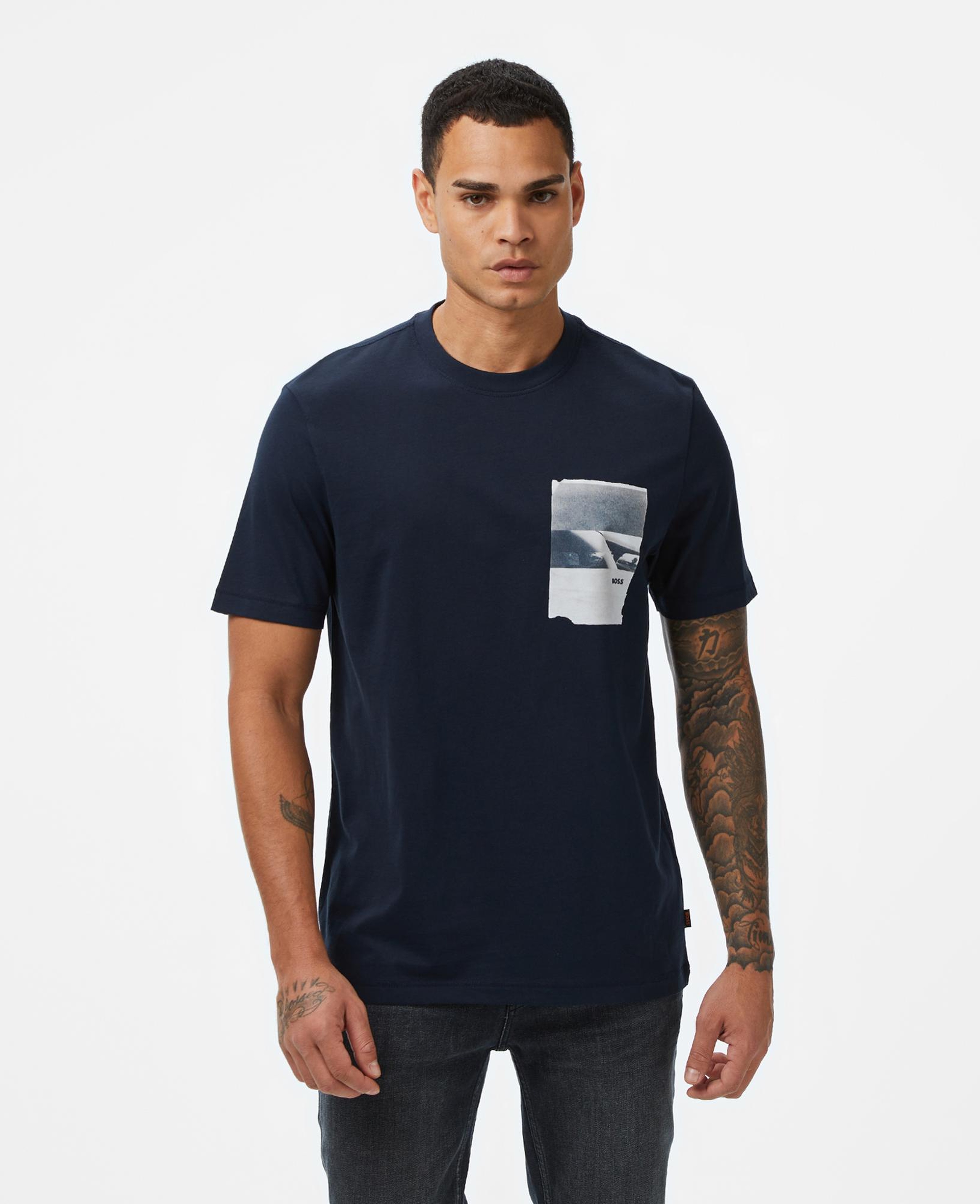 Boss Container Erkek Koyu Mavi T-Shirt