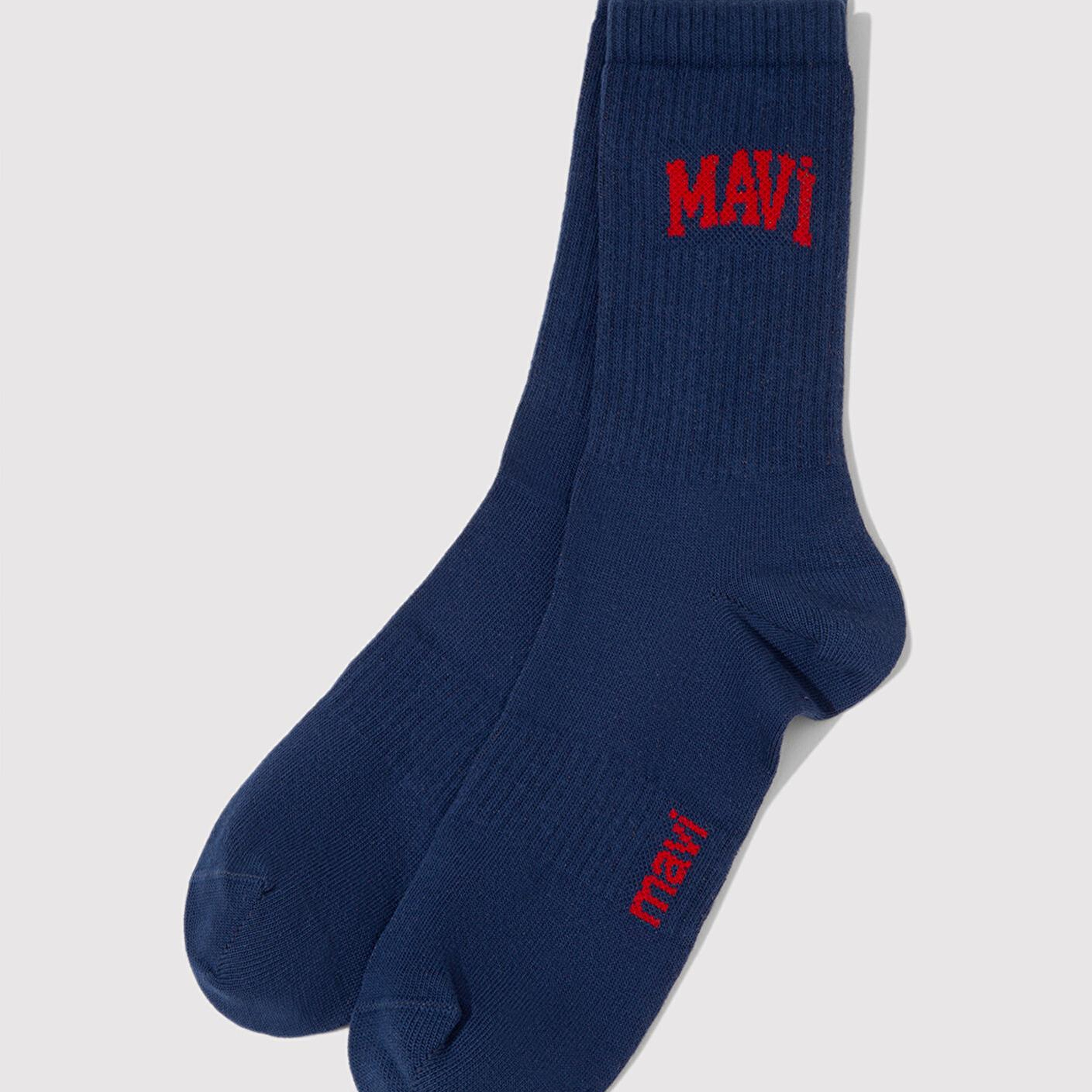 Mavi Mavi Logo Baskılı Lacivert Soket Çorap 0911160-34961