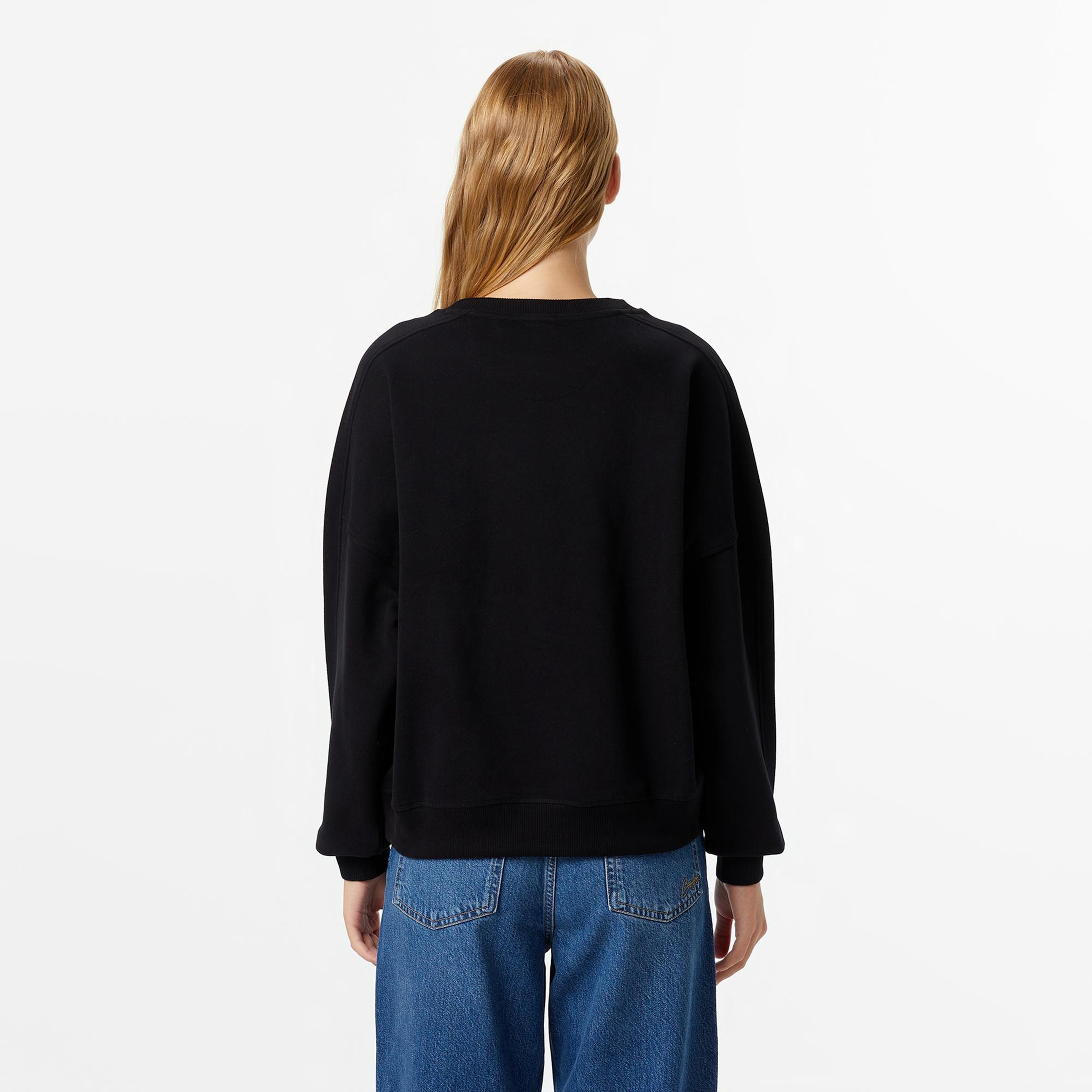 Boss Eland Kadın Siyah Sweatshirt