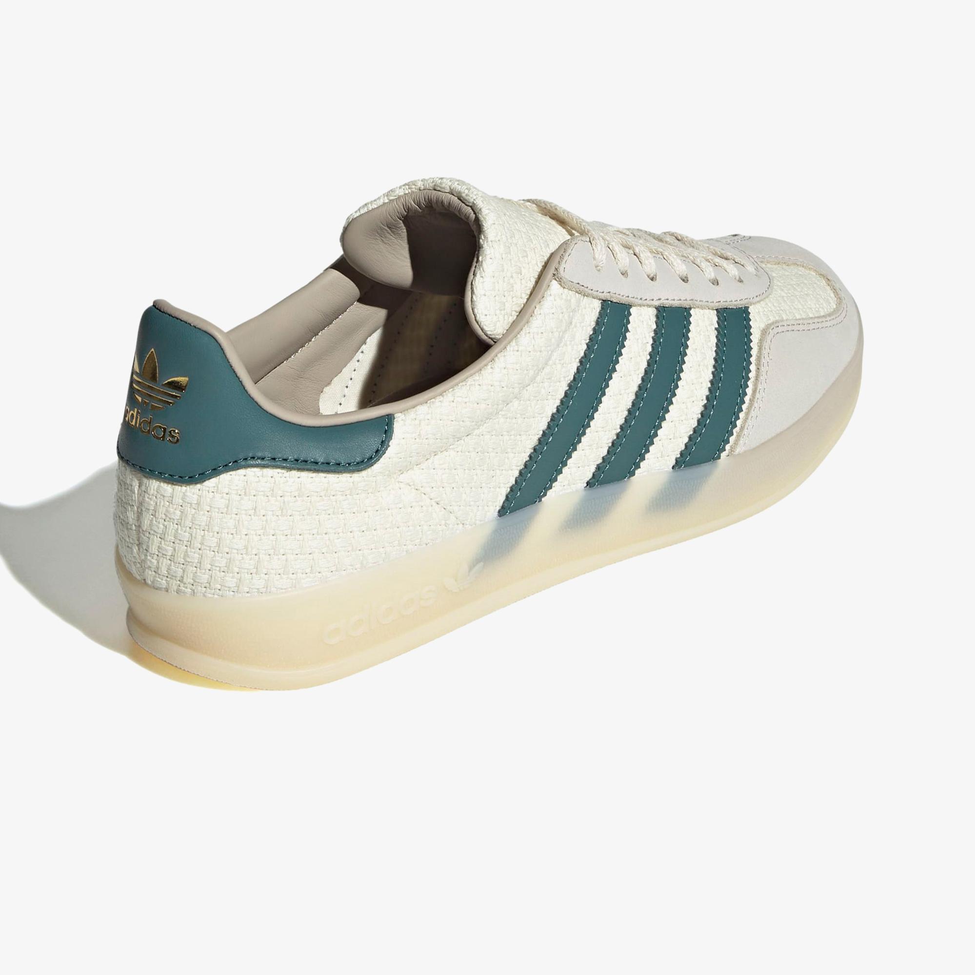 adidas Gazelle Indoor Erkek Beyaz/Yeşil Spor Ayakkabı