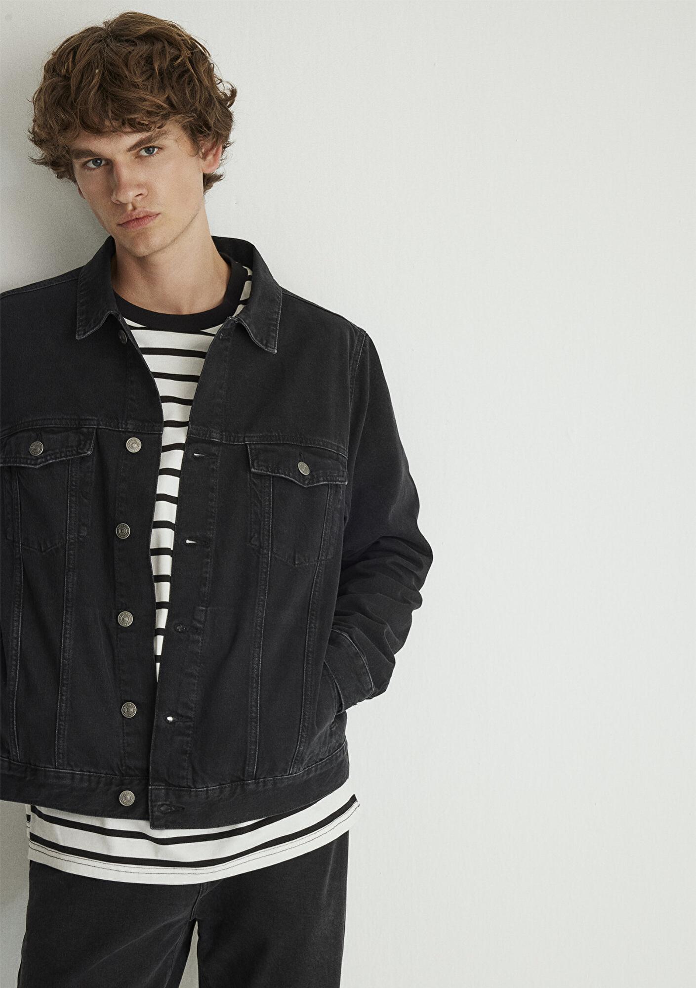 Mavi Ray Kolej Antrasit Jean Ceket 0110273-85218