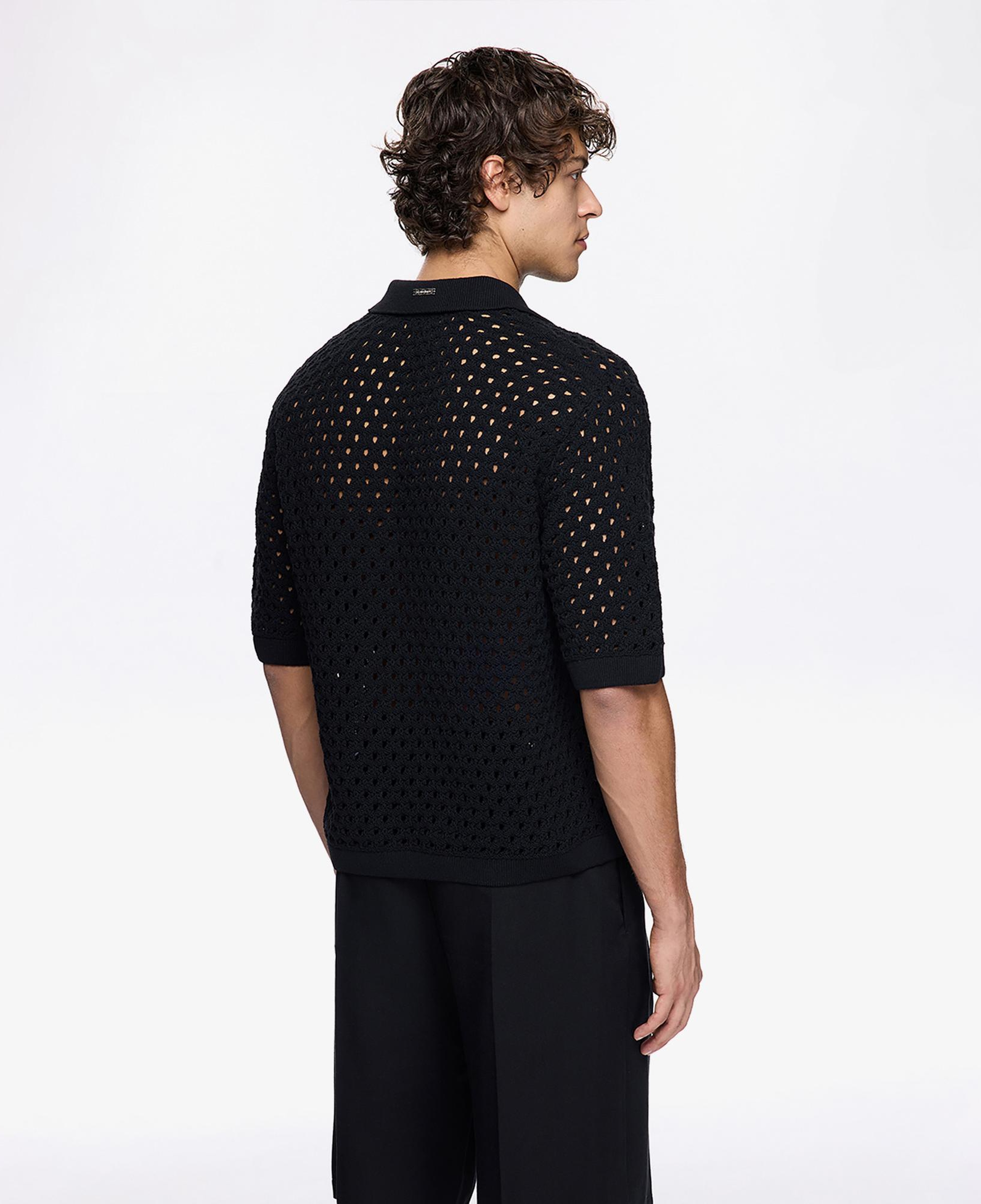 Les Benjamins Classic Knit 405 Erkek Siyah Polo