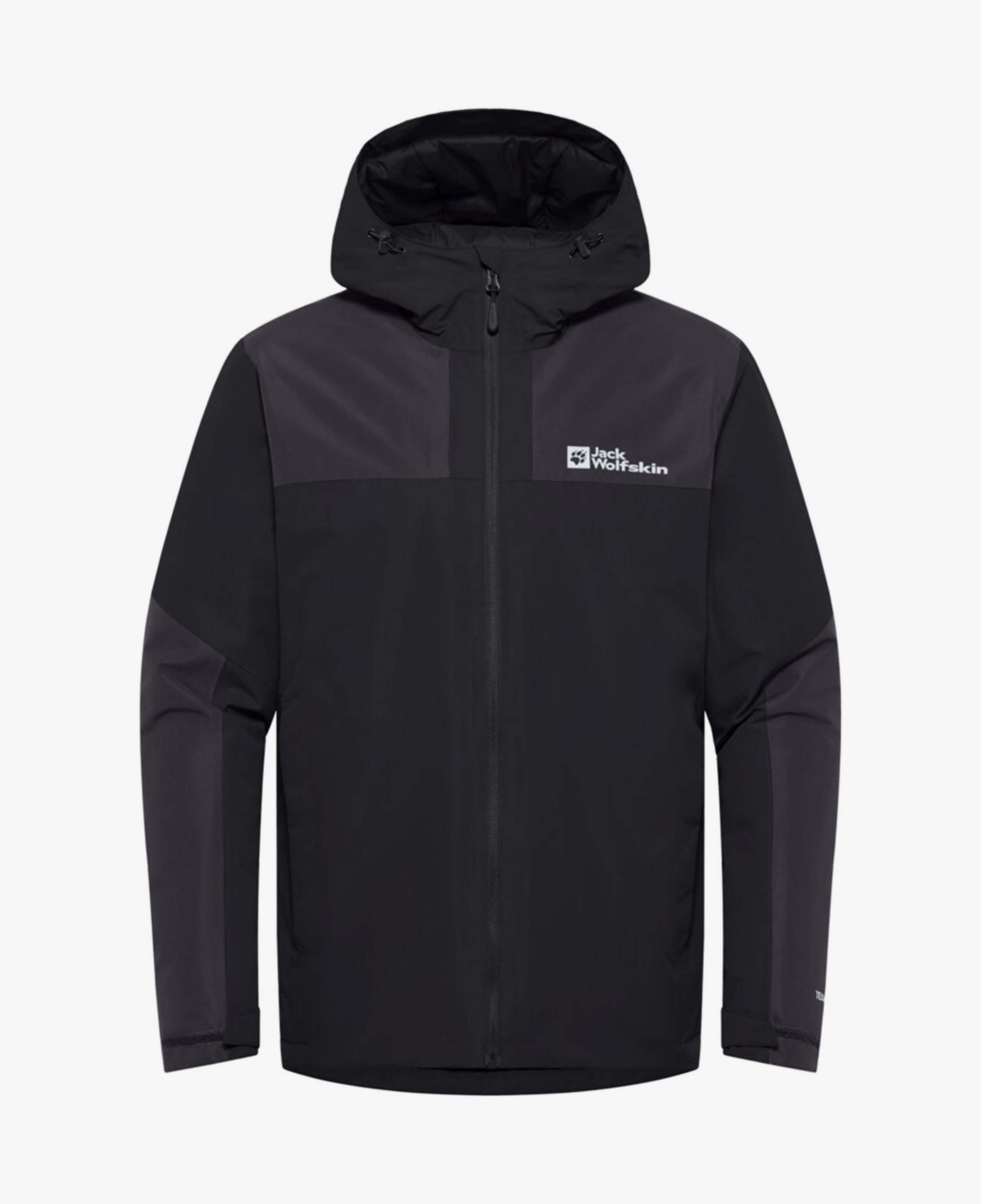 Jack Wolfskin Jasper Insulated Erkek Siyah Mont