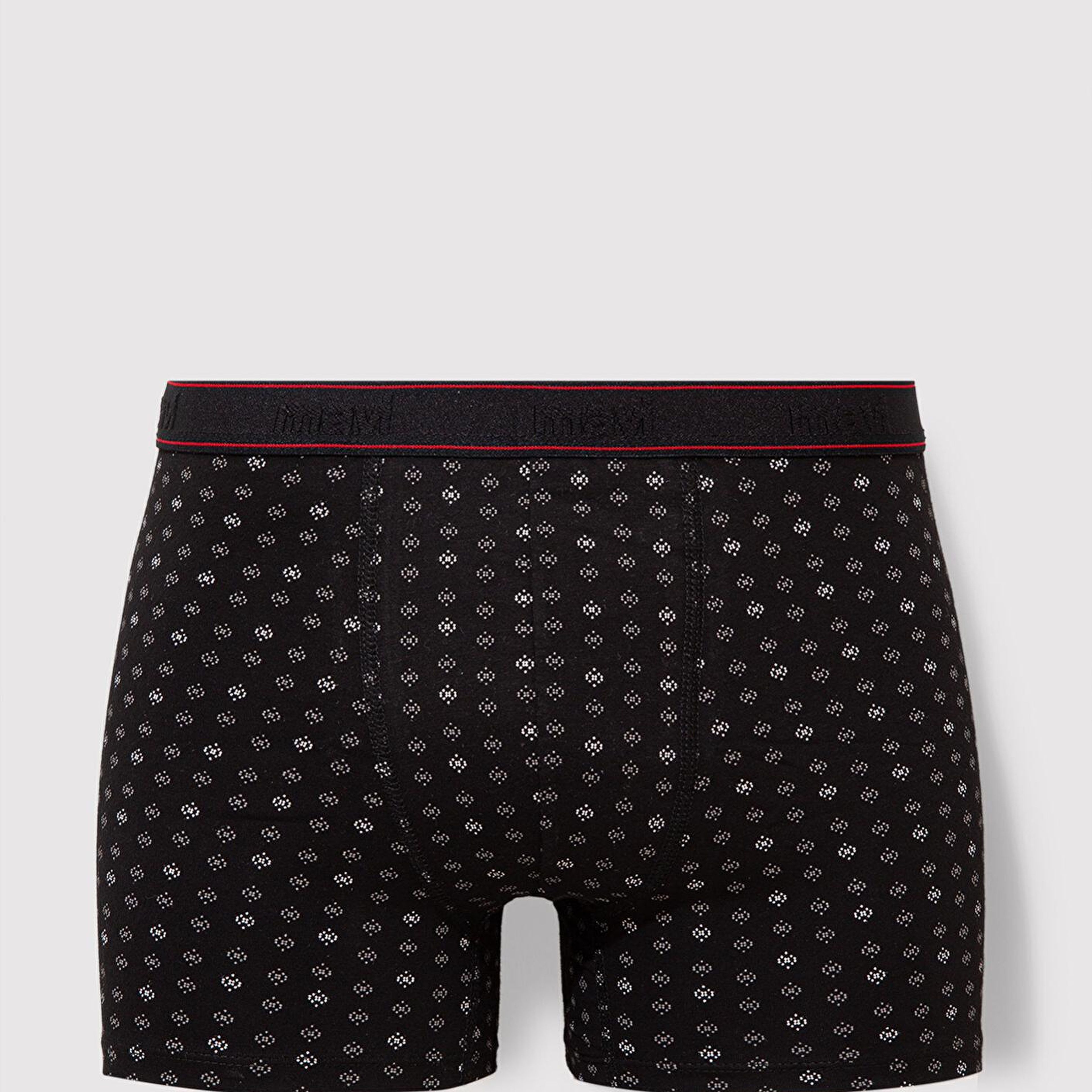 Mavi Baskılı Siyah Boxer 0911037-900