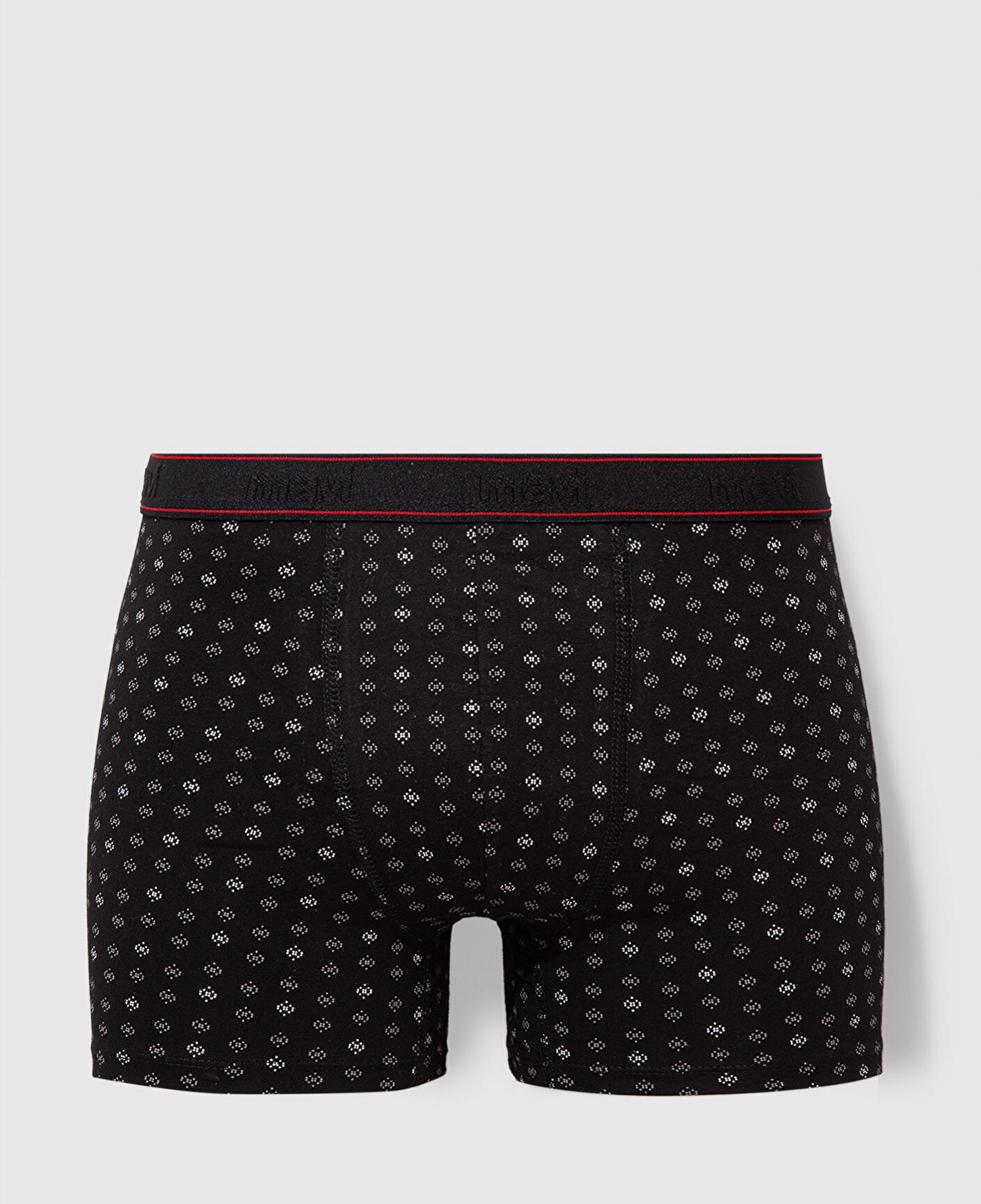 Mavi Baskılı Siyah Boxer 0911037-900