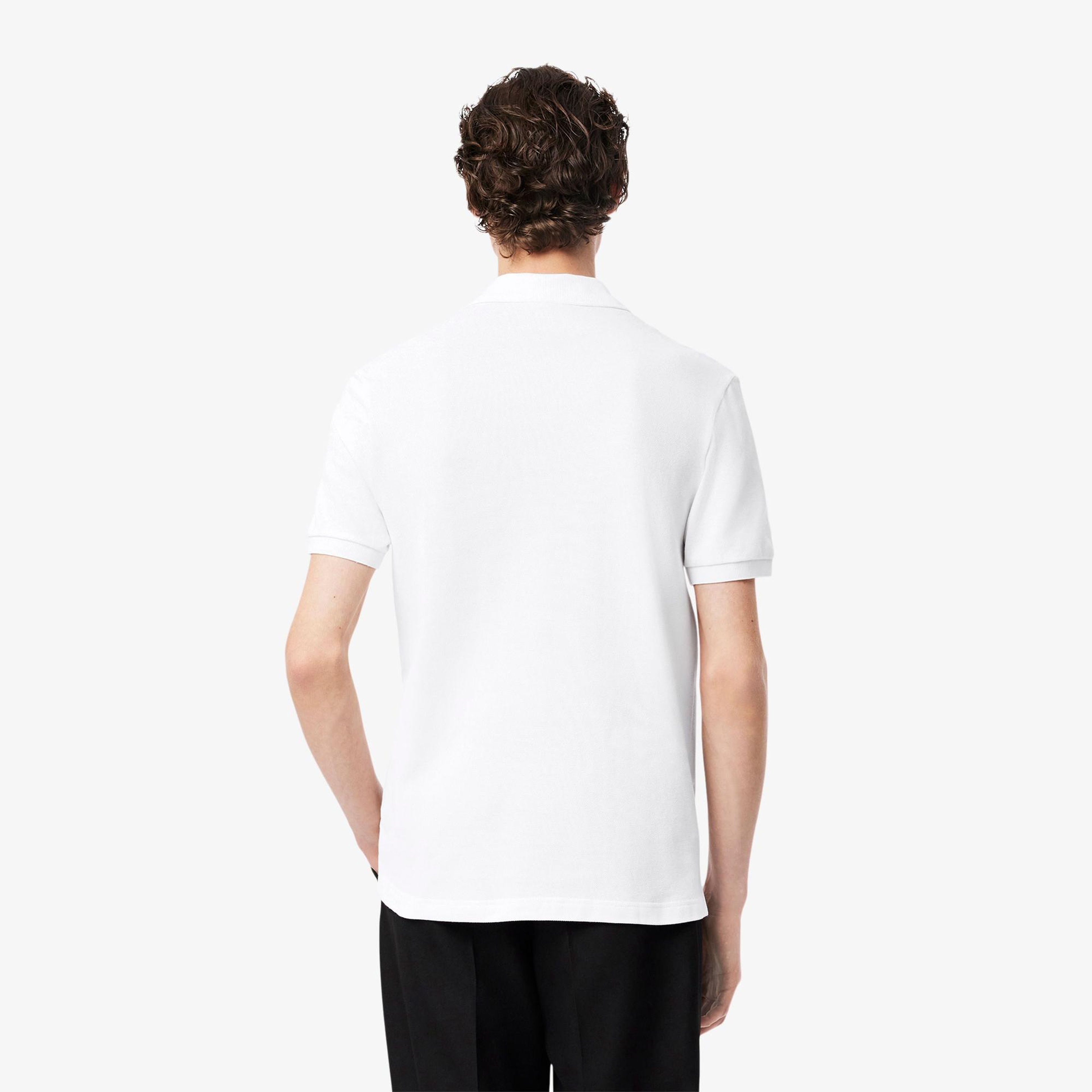 Lacoste L.12.12 Erkek Regular Fit Baskılı Beyaz Polo