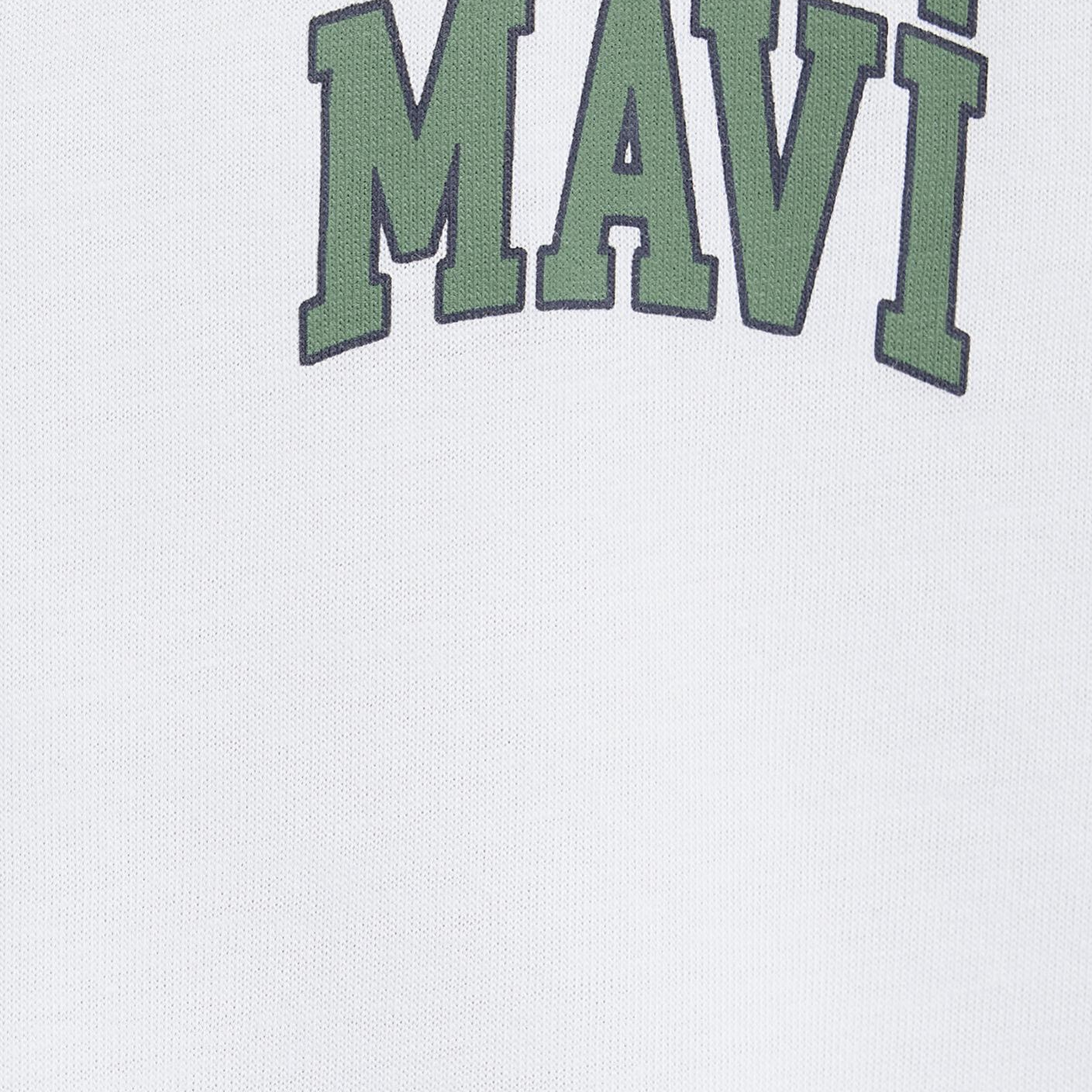 Mavi Mavi Logo Baskılı Beyaz Tişört Regular Fit / Normal Kesim 0611714-620