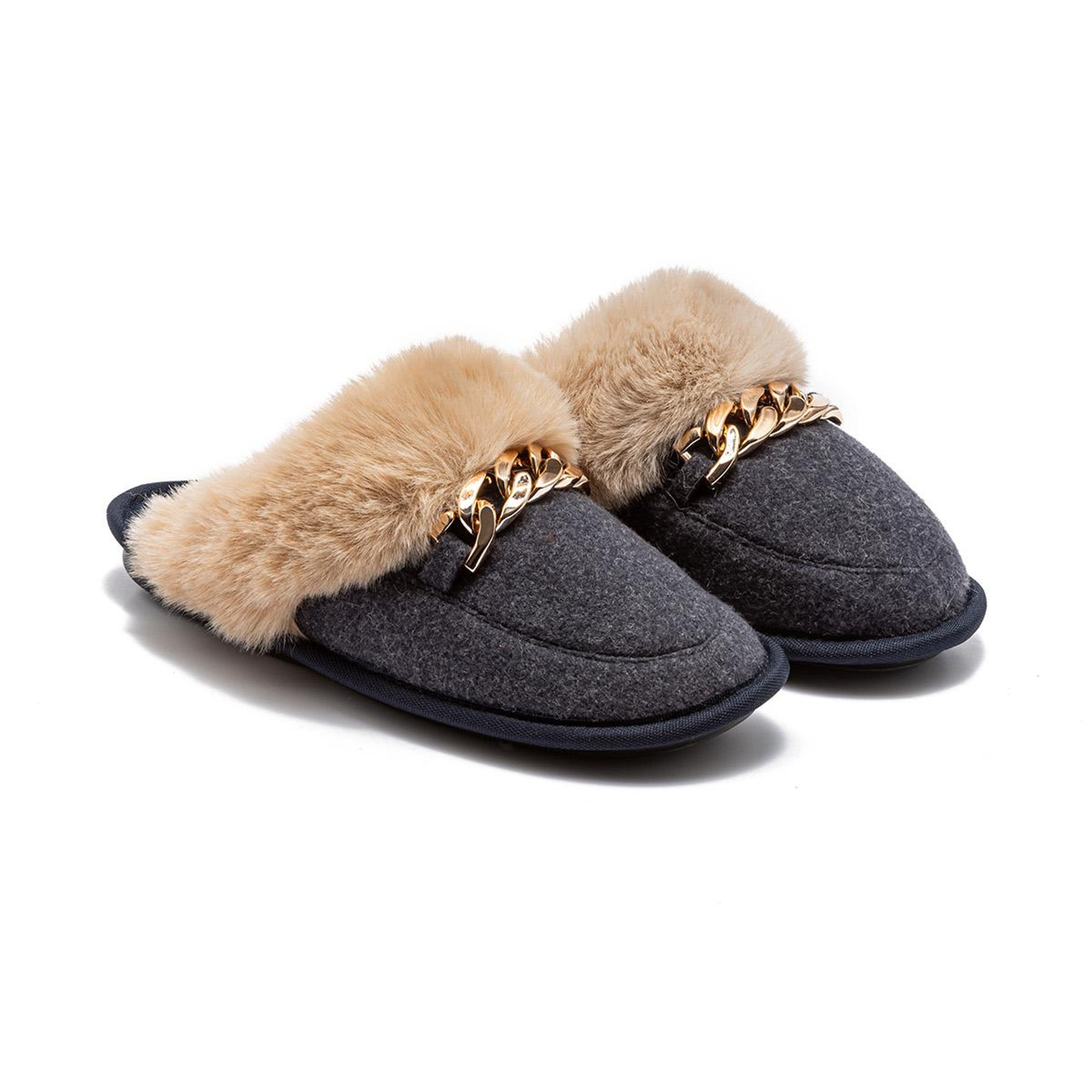 Suzi Kadın Tokalı Ev Terliği Lacivert 37/41