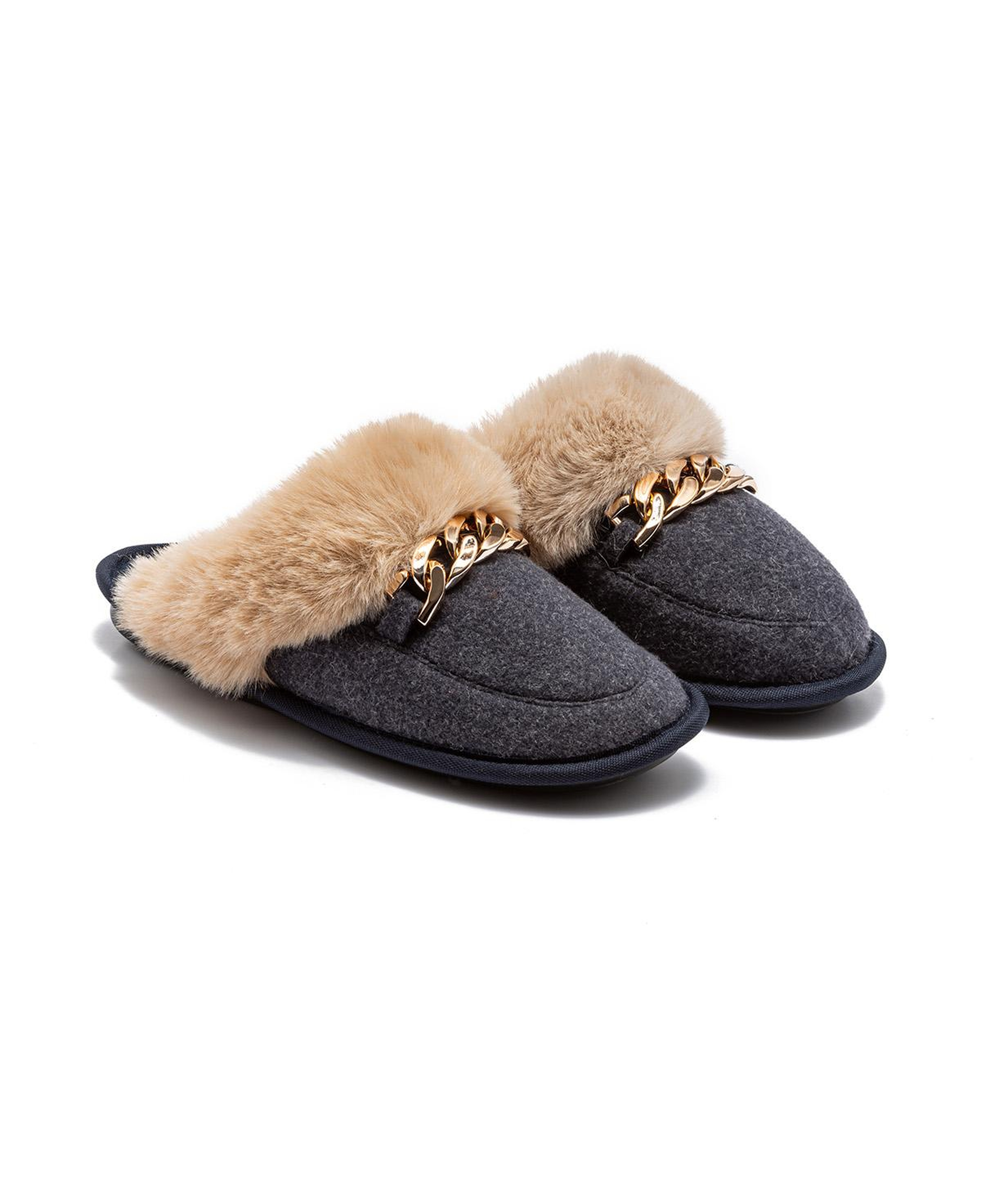 Suzi Kadın Tokalı Ev Terliği Lacivert 37/41