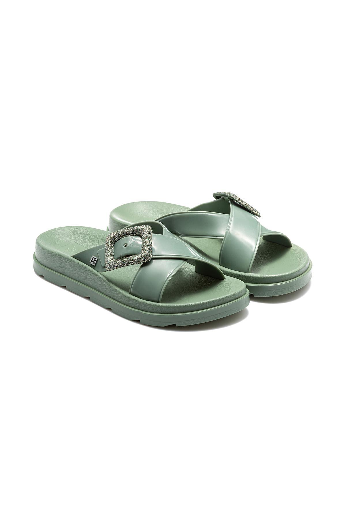 Match Kadın Terlik Yeşil 35/40