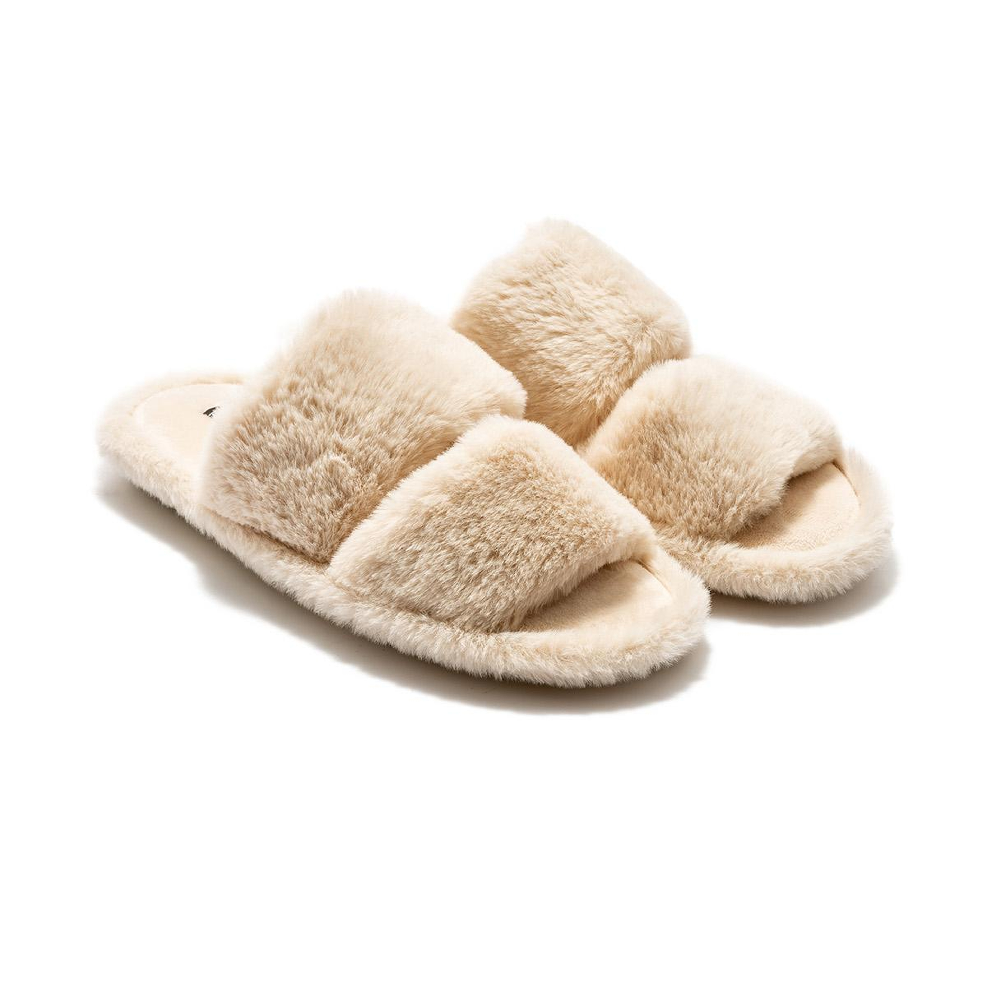 Mona Peluş Kadın Ev Terliği Bej 36/41