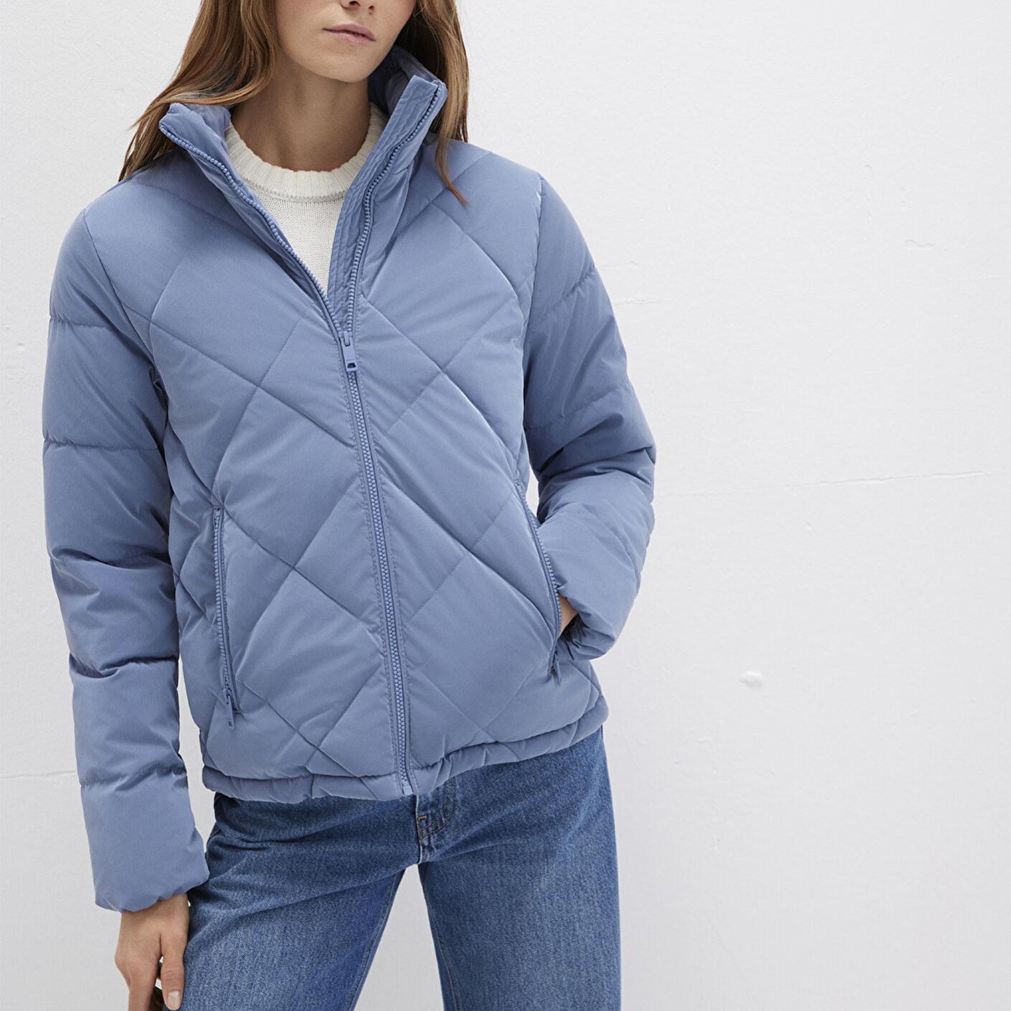 Mavi Su İtici Premium Kapitone Mavi Şişme Mont 1110230-70738