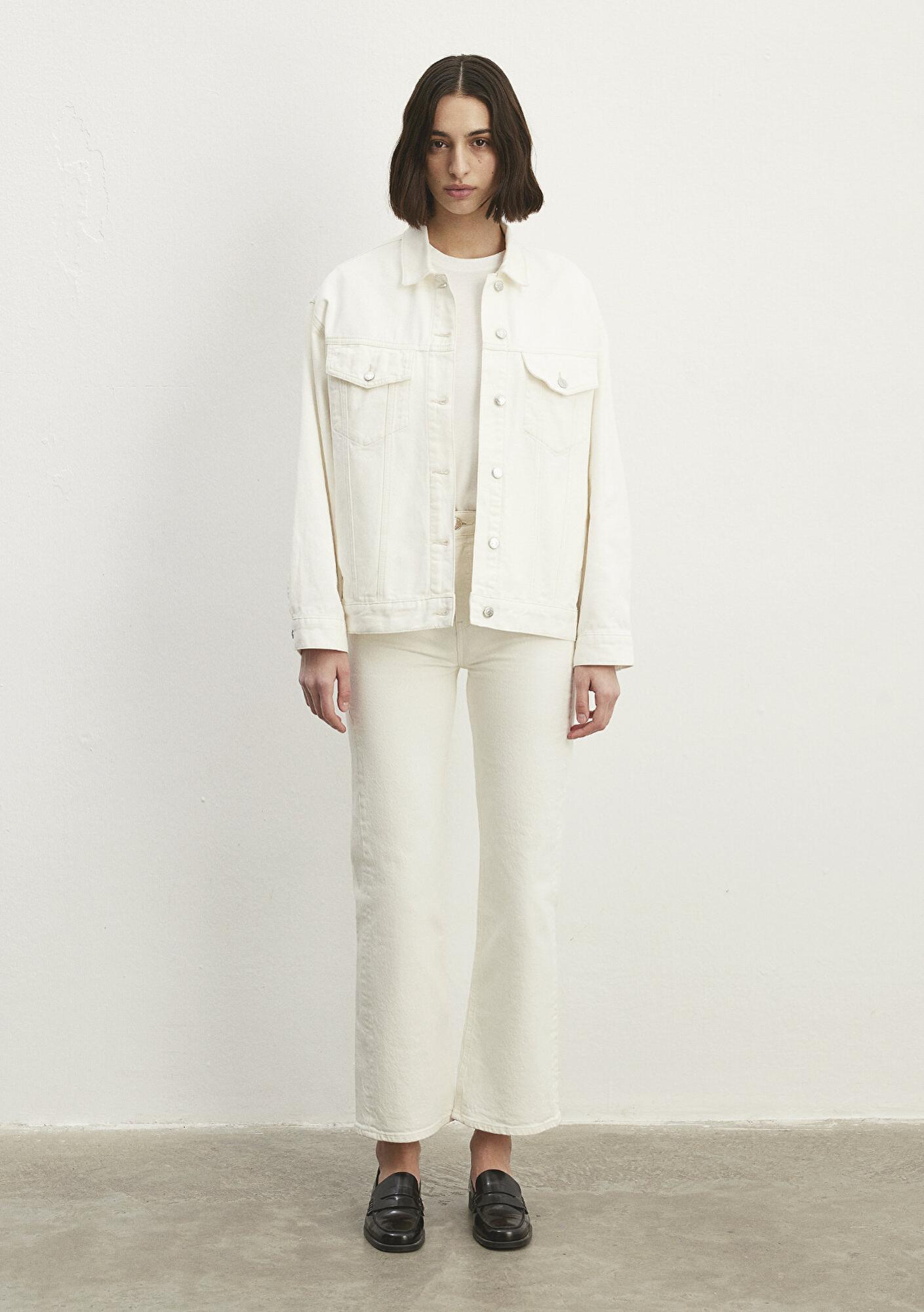 Mavi Luna 90lar Kırık Beyaz Jean Ceket 1110177-84112