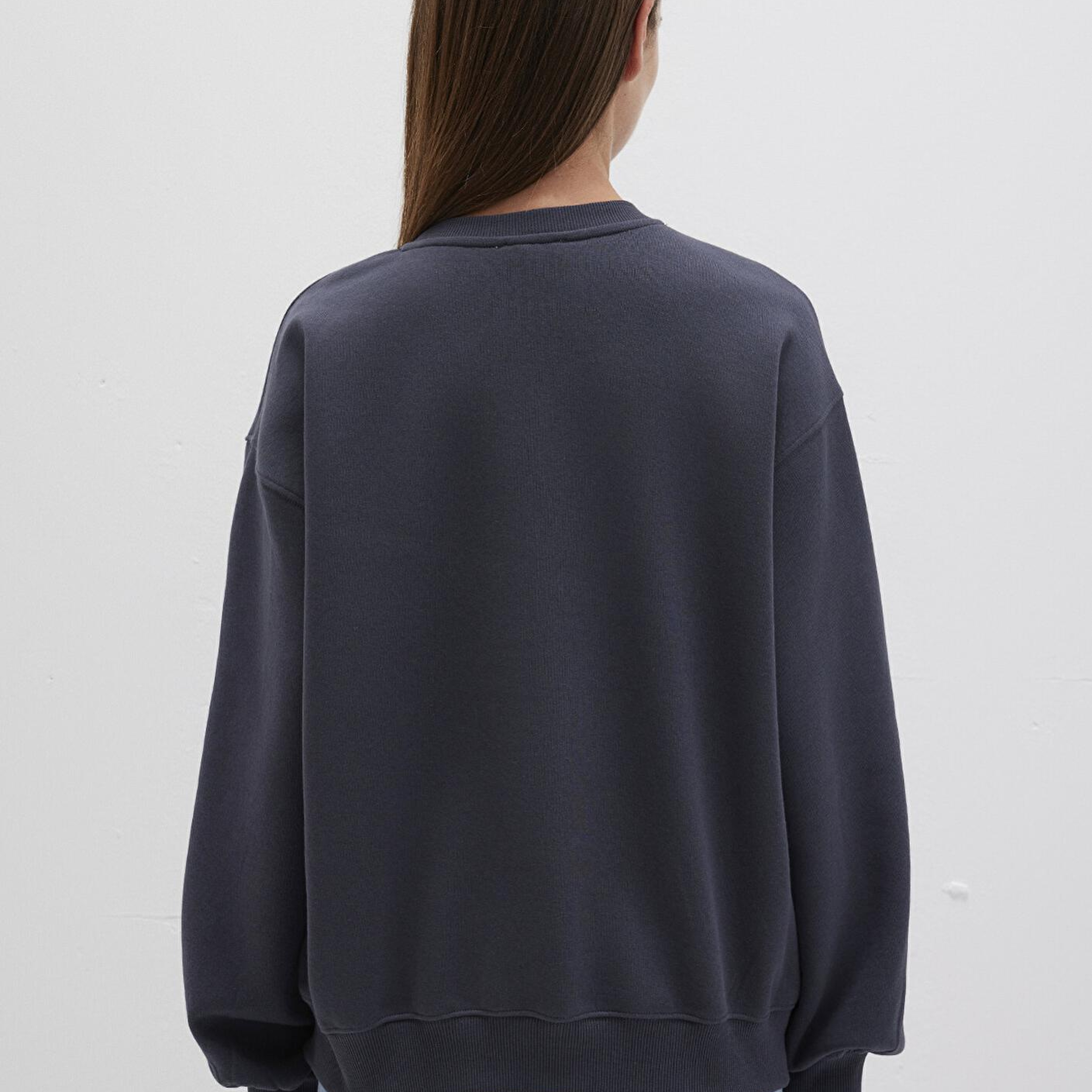 Mavi Bisiklet Yaka Lacivert Basic Sweatshirt 1610198-70726