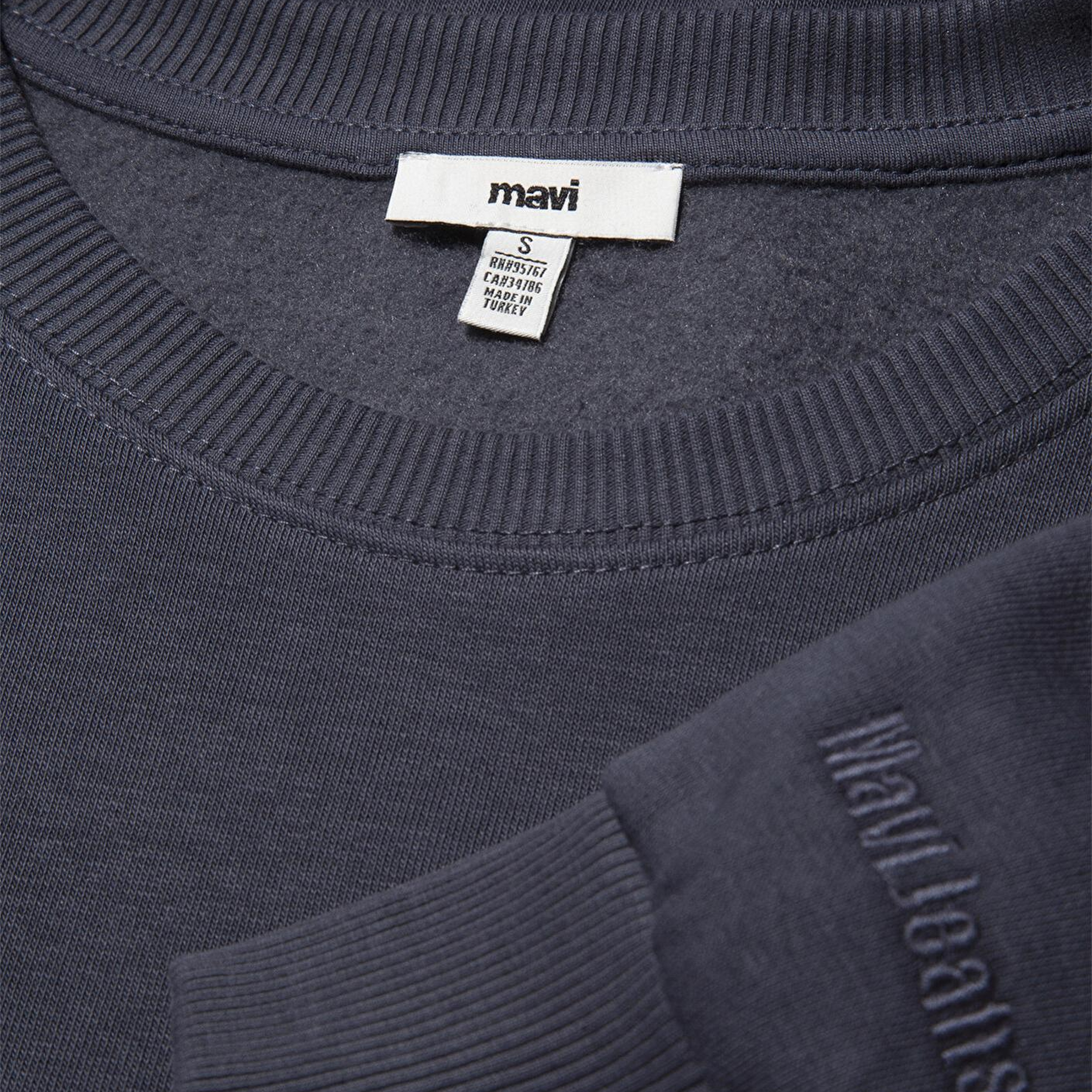 Mavi Bisiklet Yaka Lacivert Basic Sweatshirt 1610198-70726