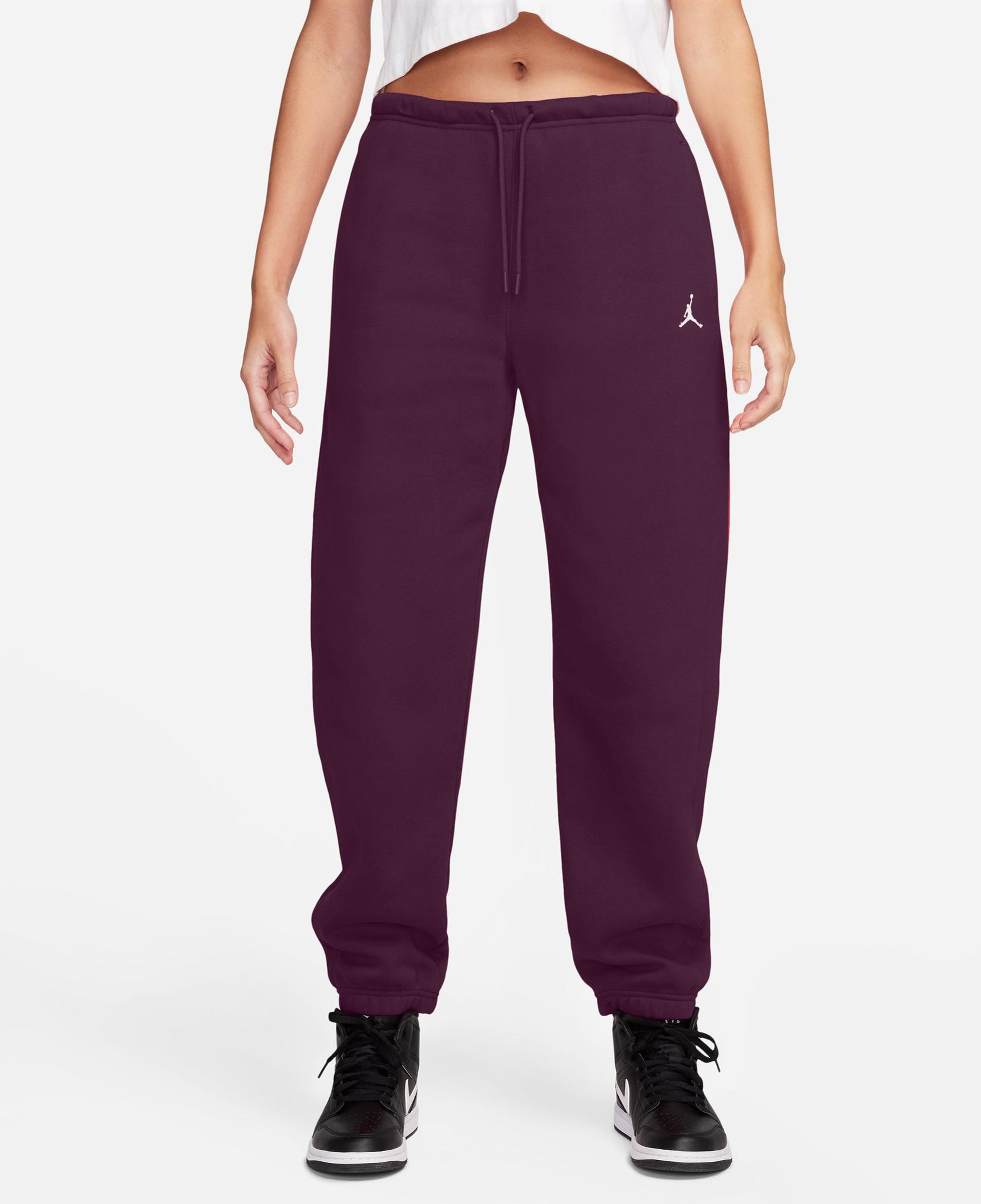 Jordan Brooklyn Fleece Kadın Bordo Eşofman Altı