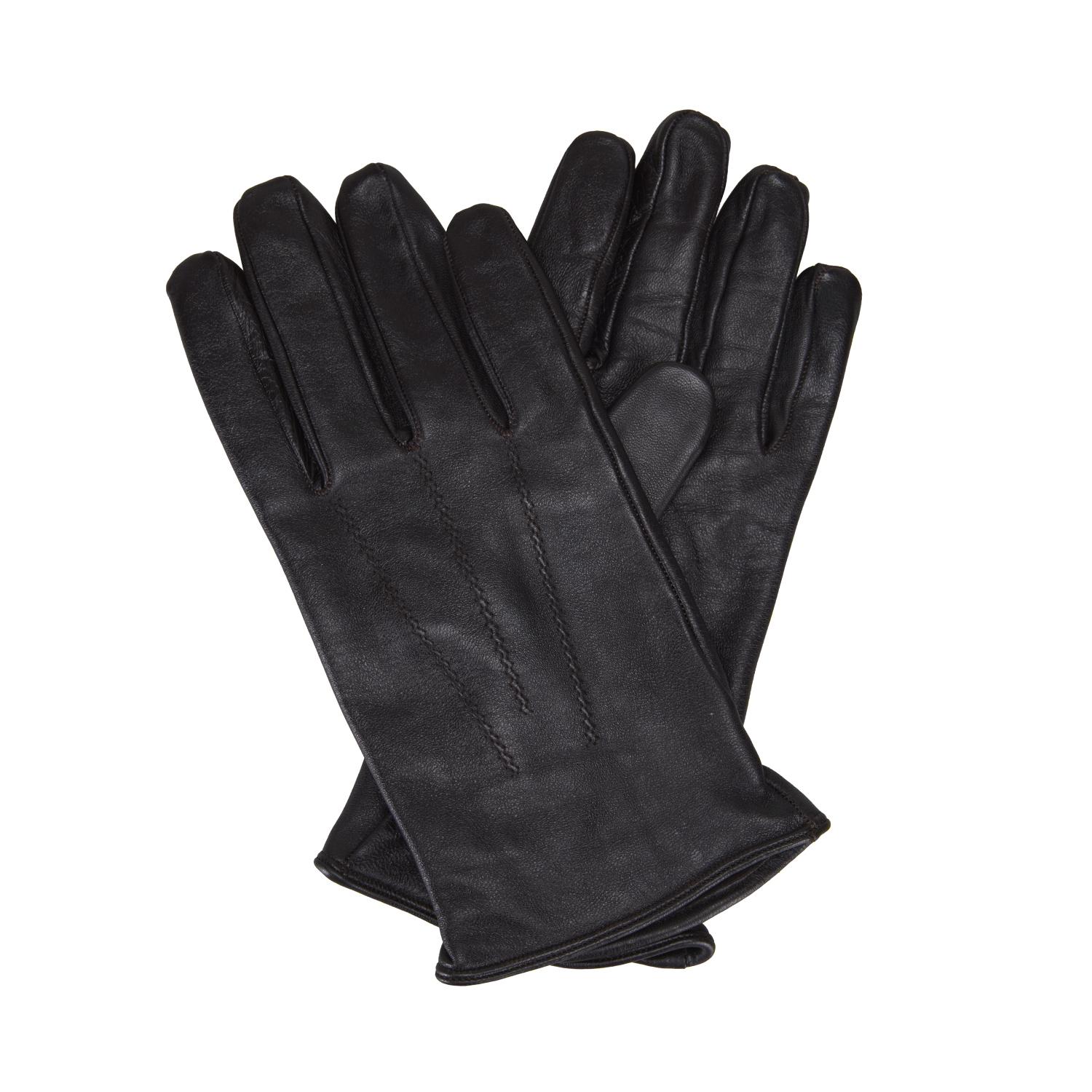 Vespera Kahve Erkek Lastikli Deri Eldiven