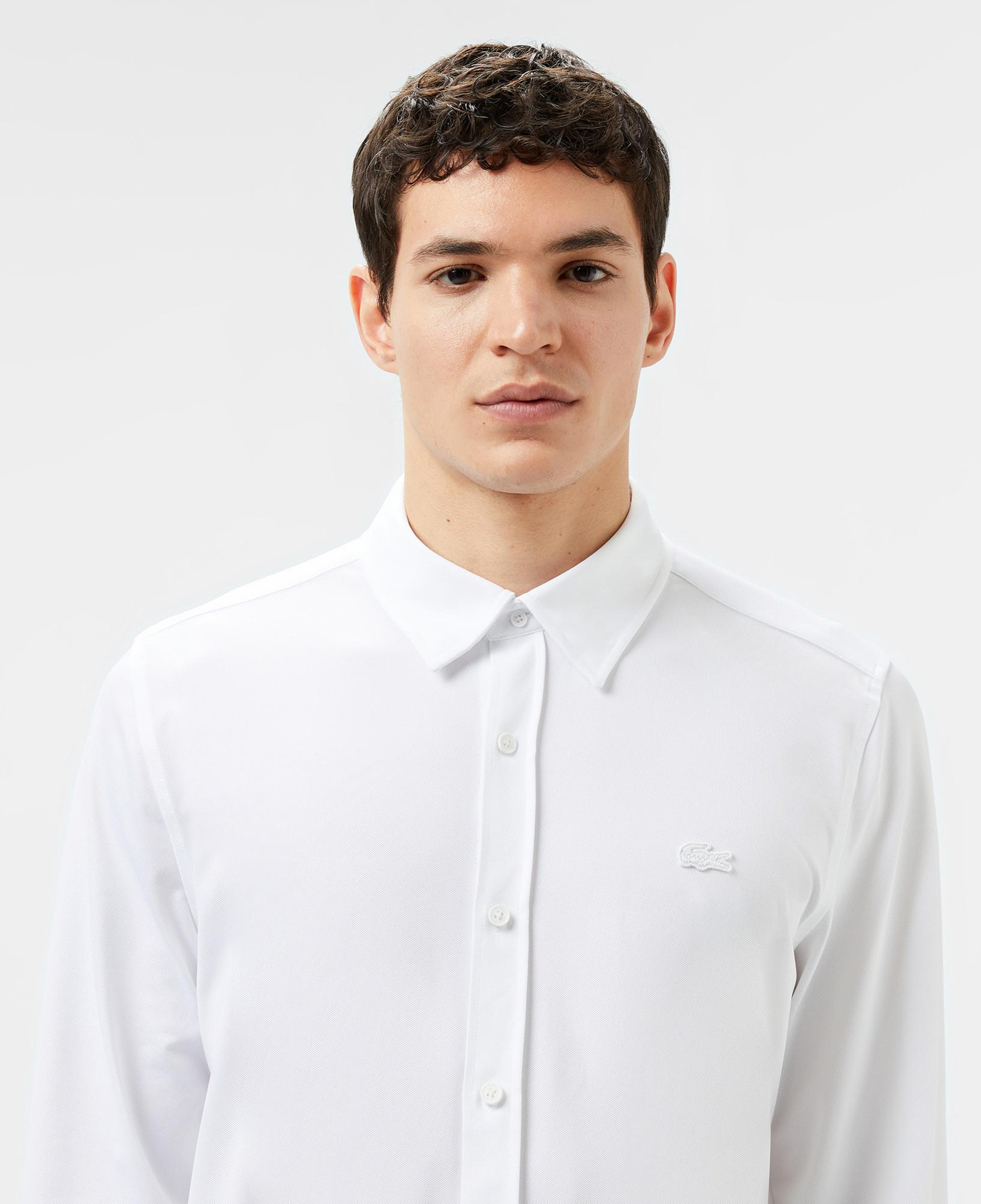 Lacoste Erkek Slim Fit Beyaz Gömlek