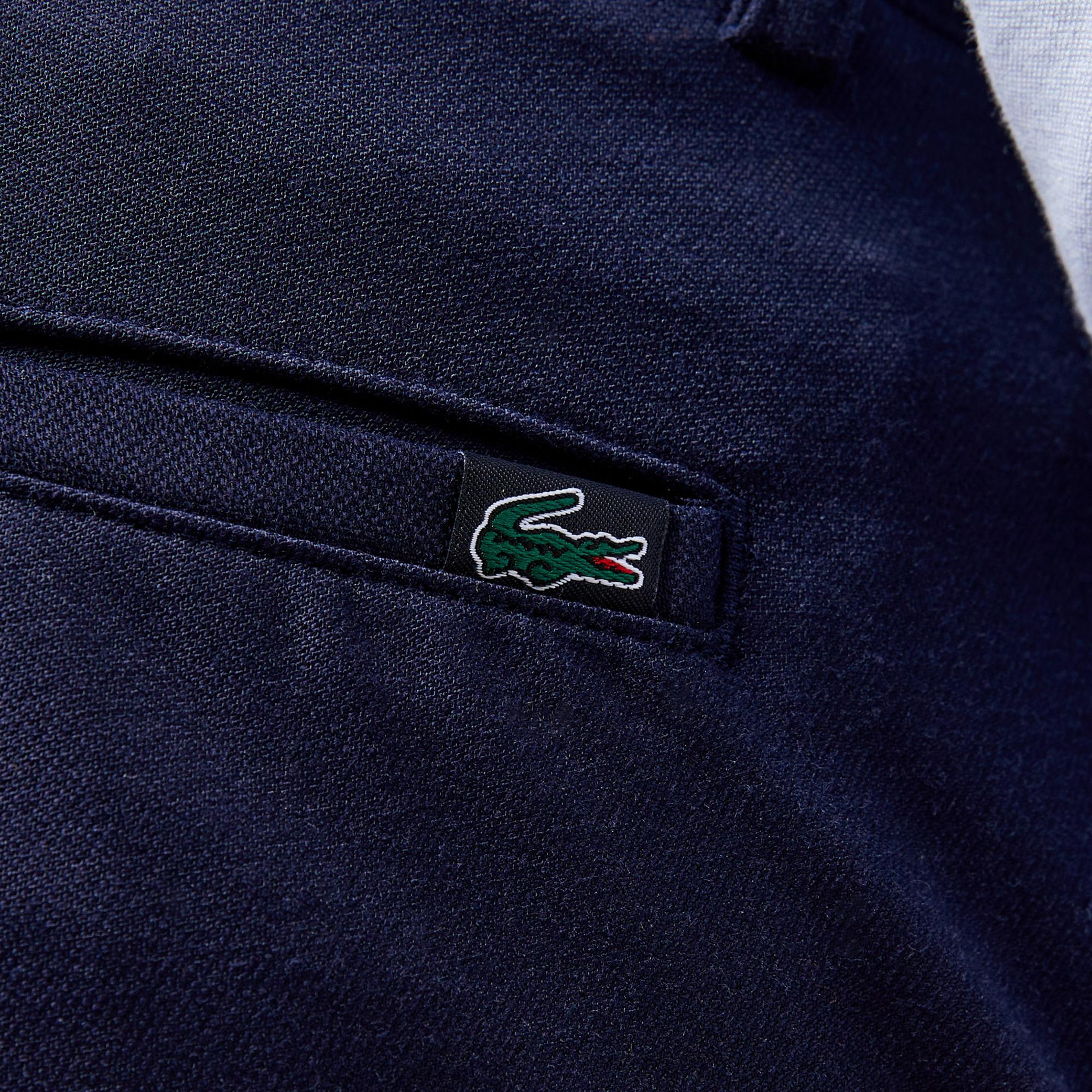 Lacoste Erkek Slim Fit Chino Lacivert Pantolon