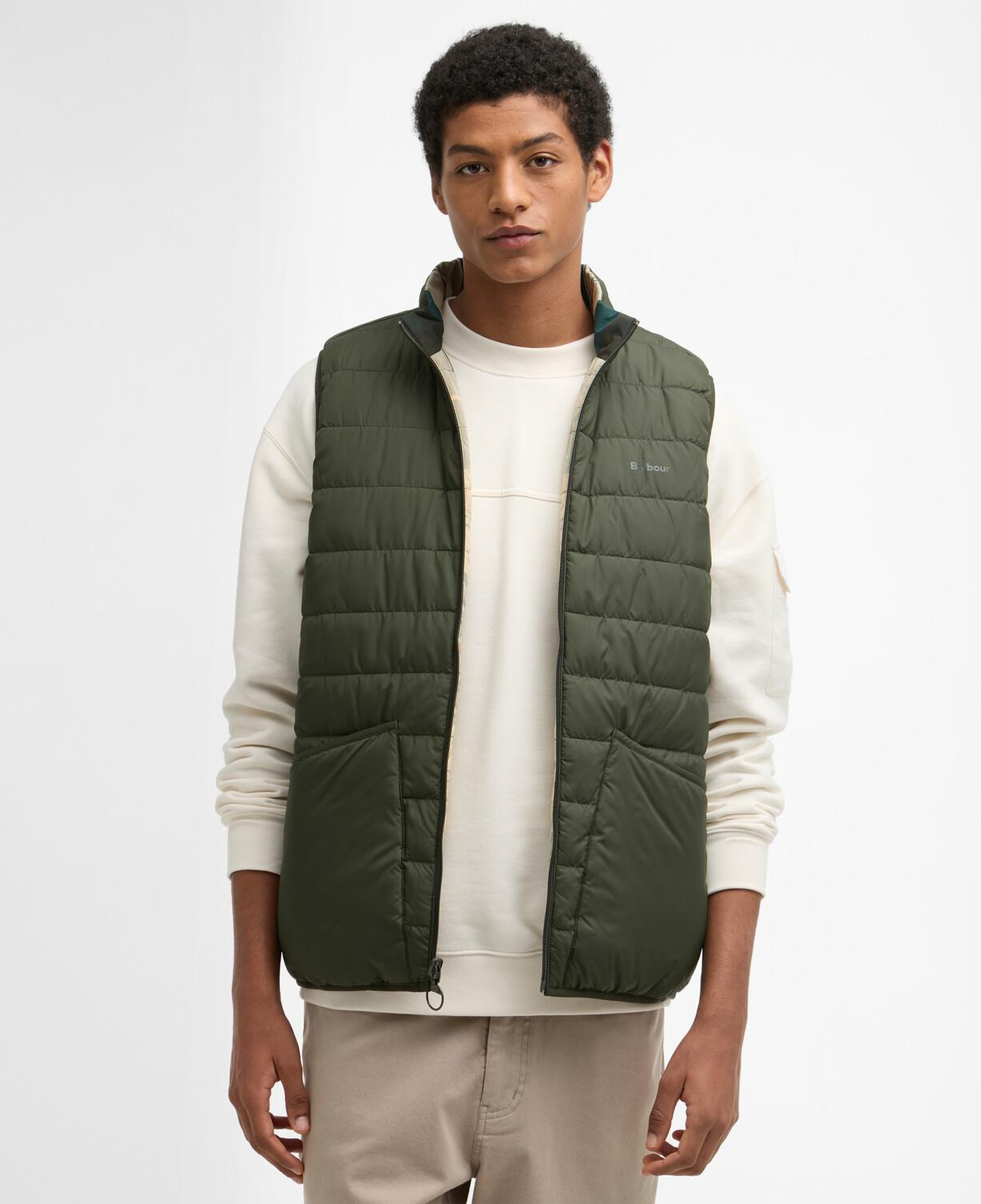 Barbour Reversible Tartan Puffer Yelek