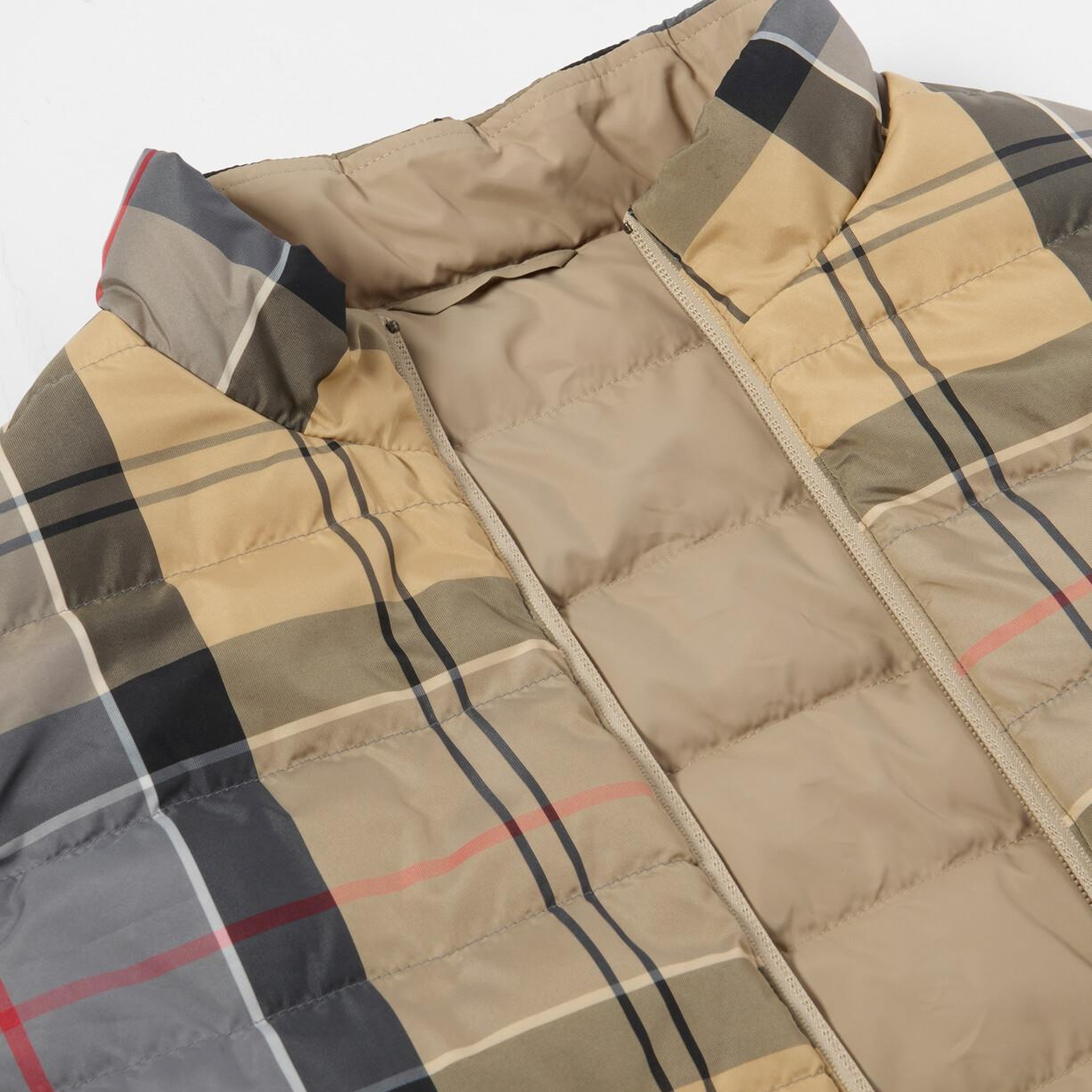 Barbour Reversible Tartan Puffer Yelek